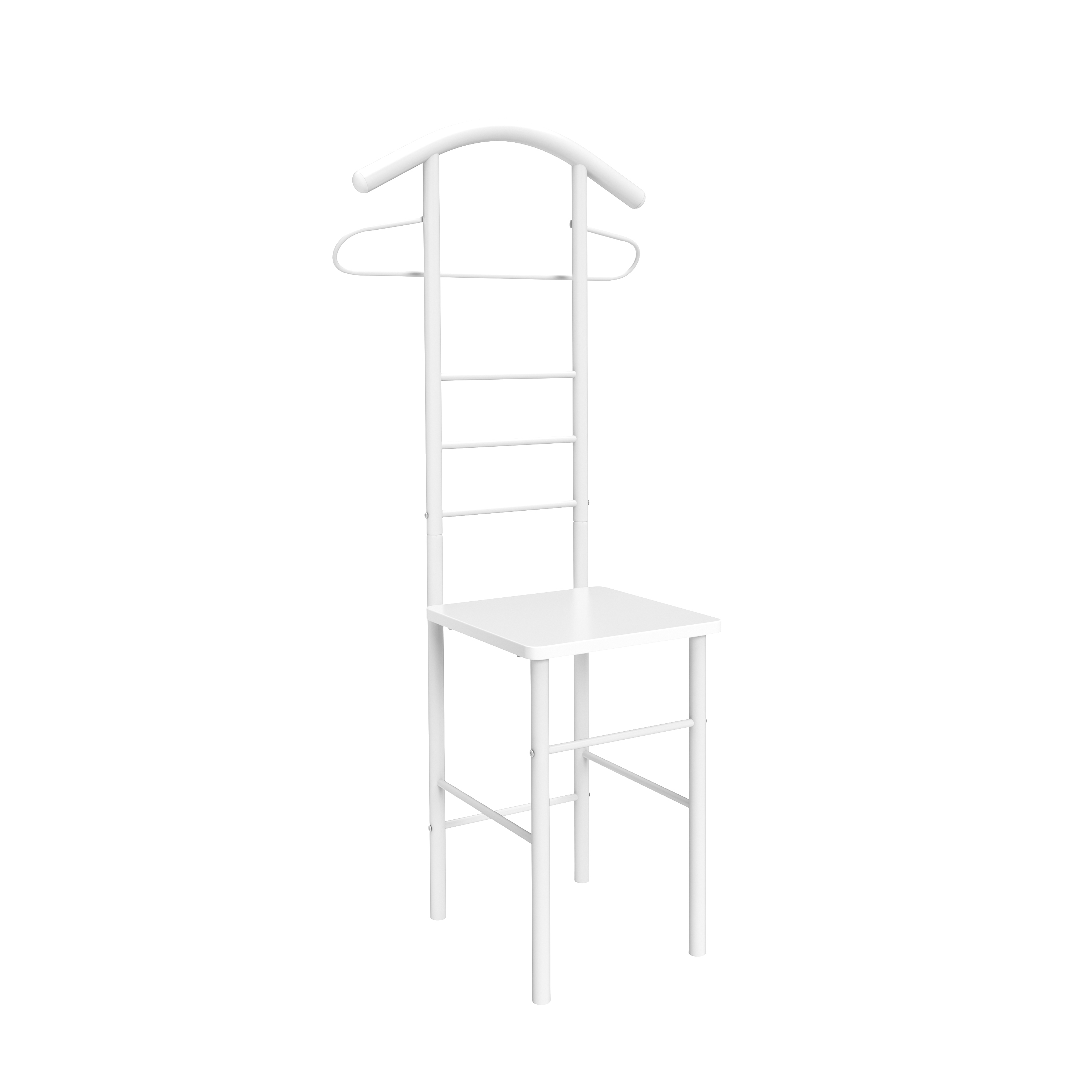 Herrendiener Kleiderständer 43 x 119 cm weiss