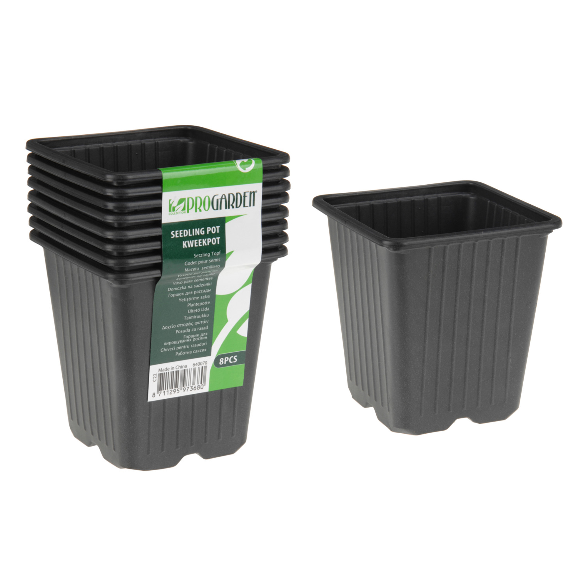 Anzuchttopf 9.5 x 9.5 cm 8er Set