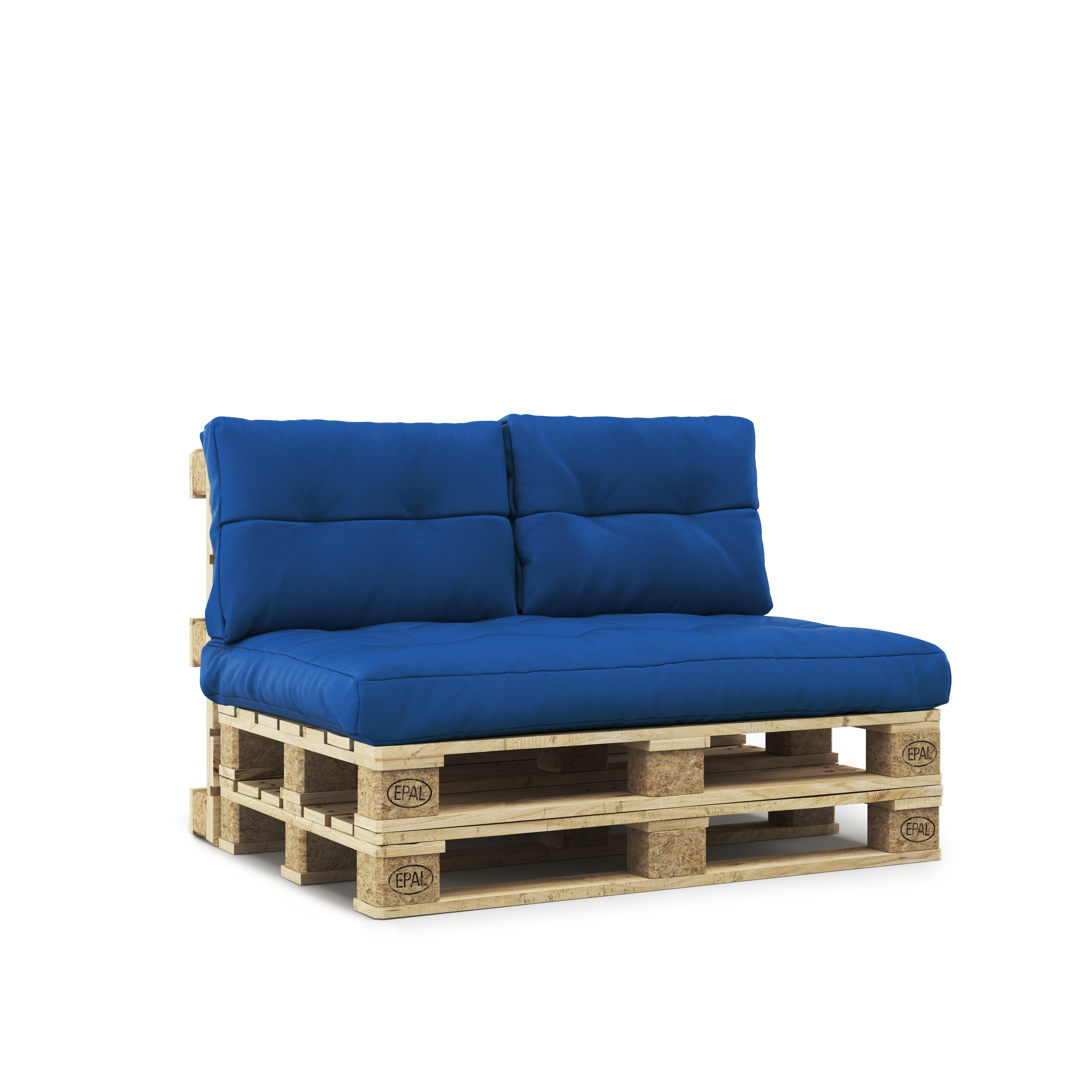 Palettenkissen Set 3-teilig blau