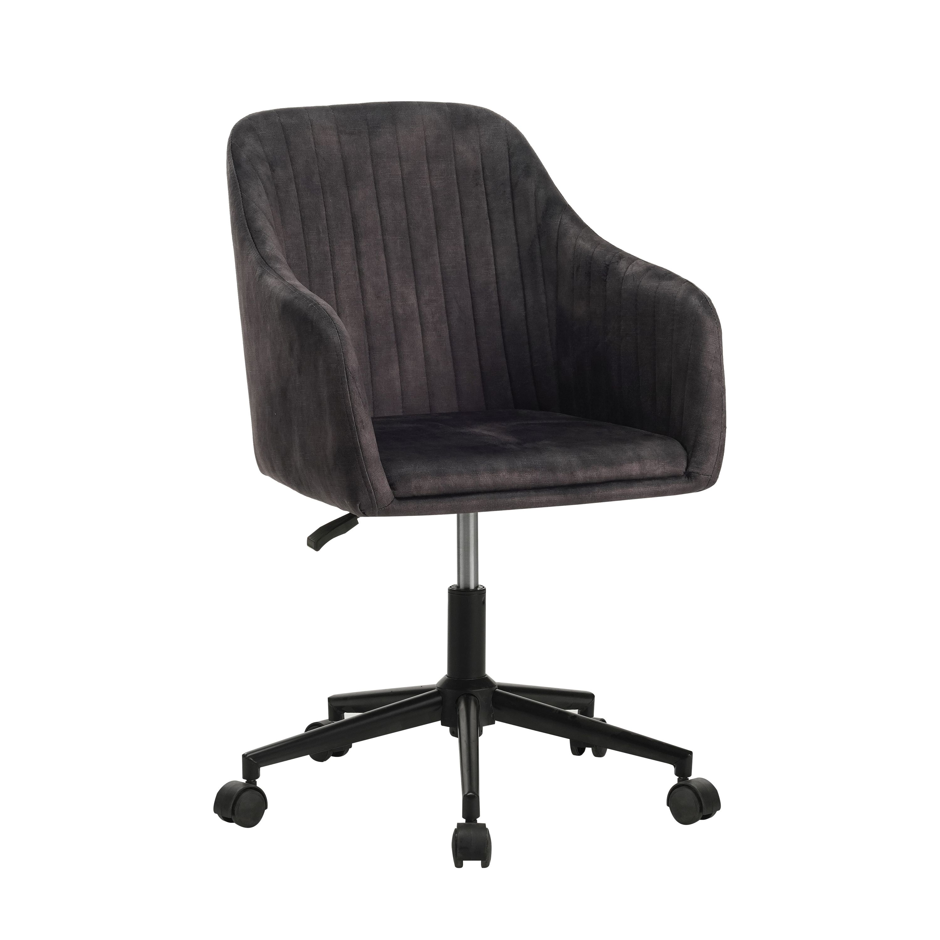 Bürostuhl Samt LEE anthrazit