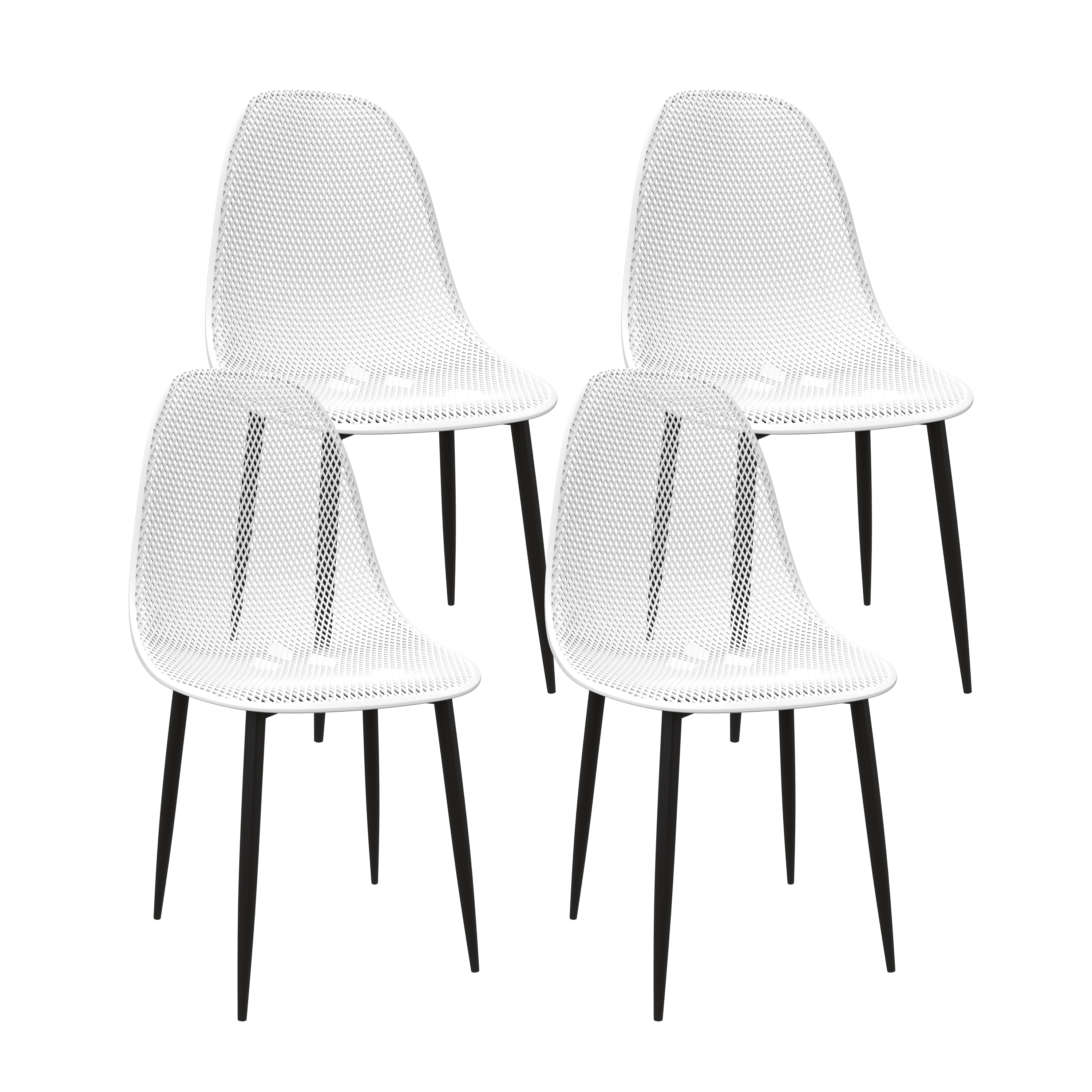 Esszimmerstuhl MELINA 4er Set weiss