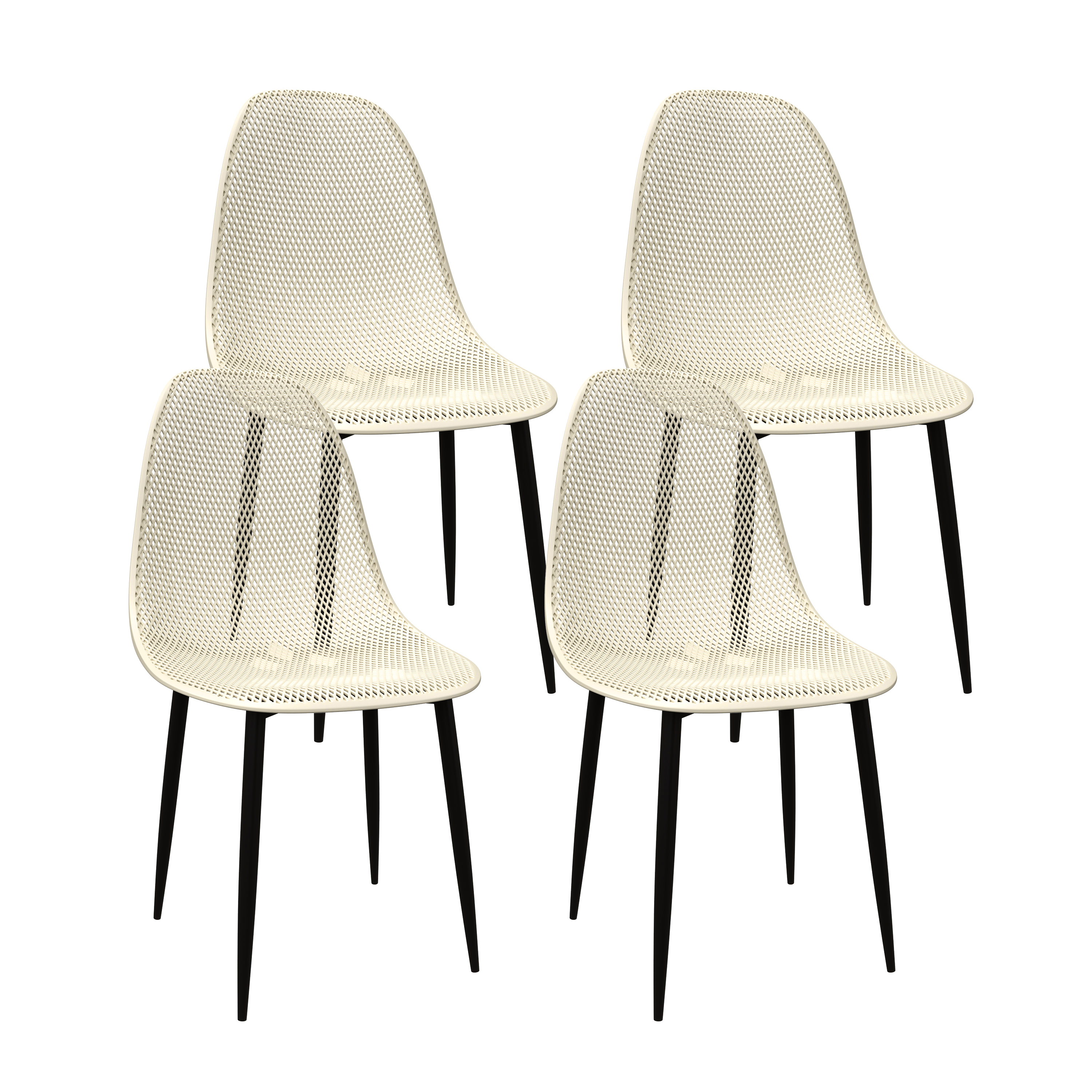Esszimmerstuhl MELINA 4er Set beige
