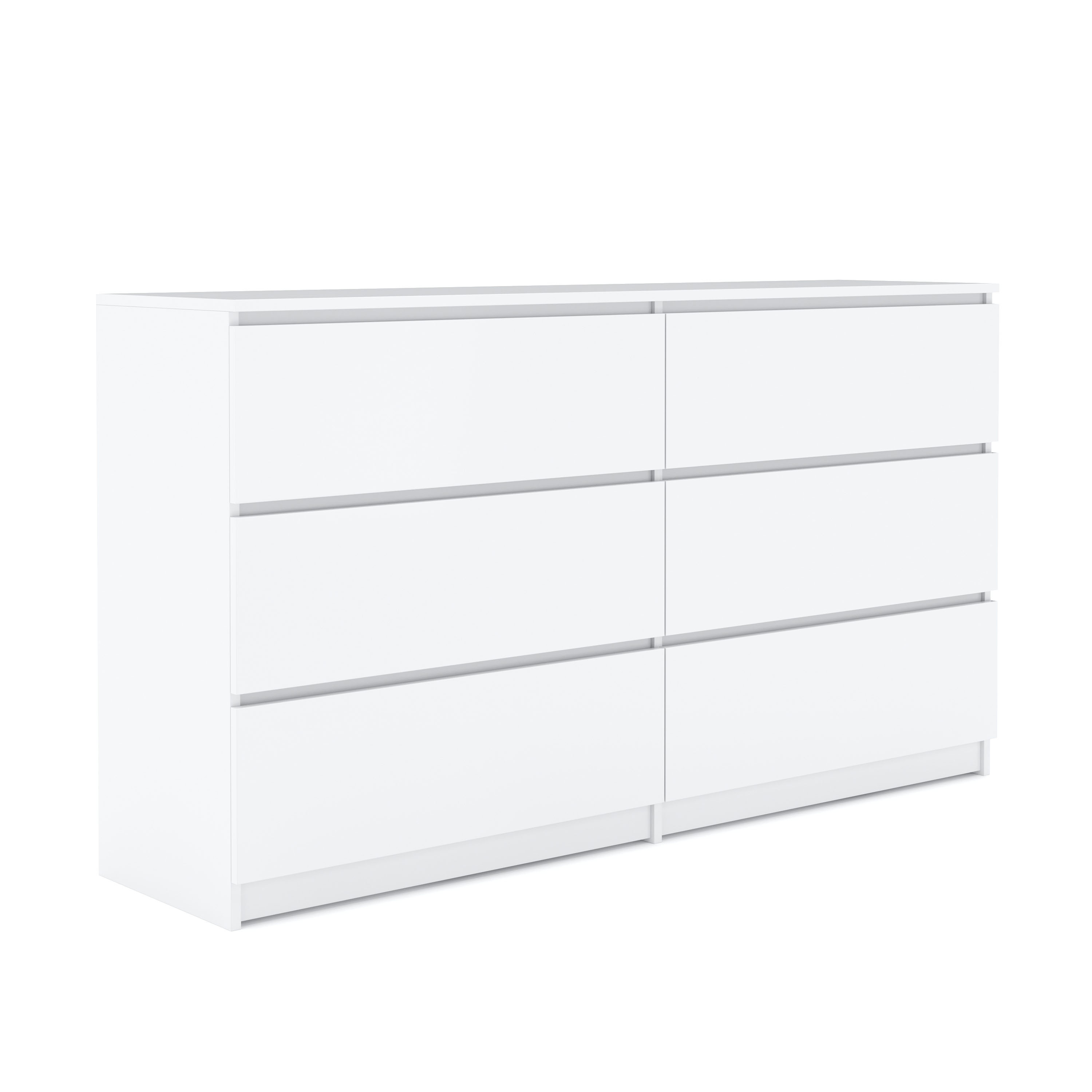 Kommode TALA 6 Schubladen 138 x 77 cm weiss