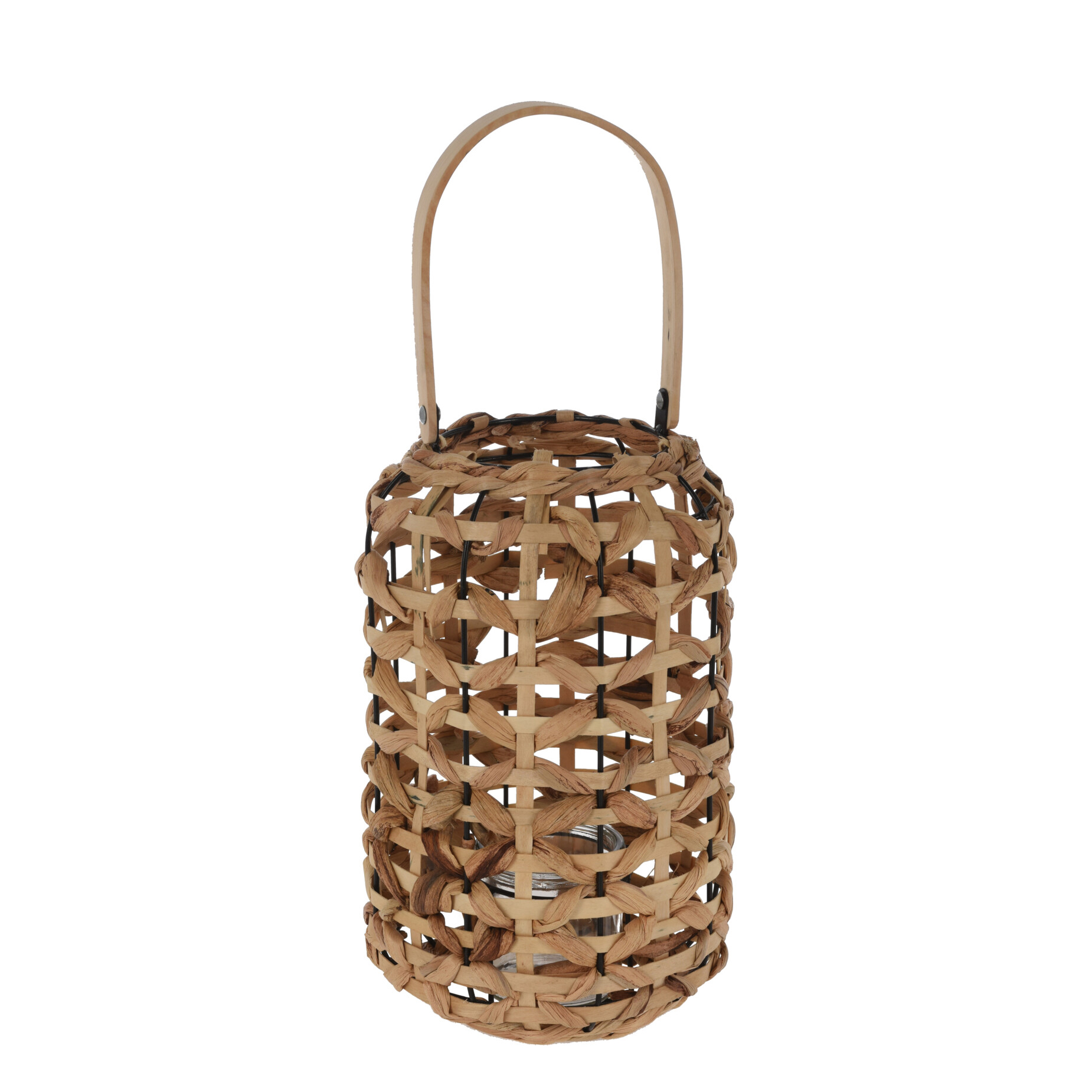 Laterne Naturholz 22 x 45 cm