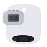 Küchenwaage + Timer im Set weiss