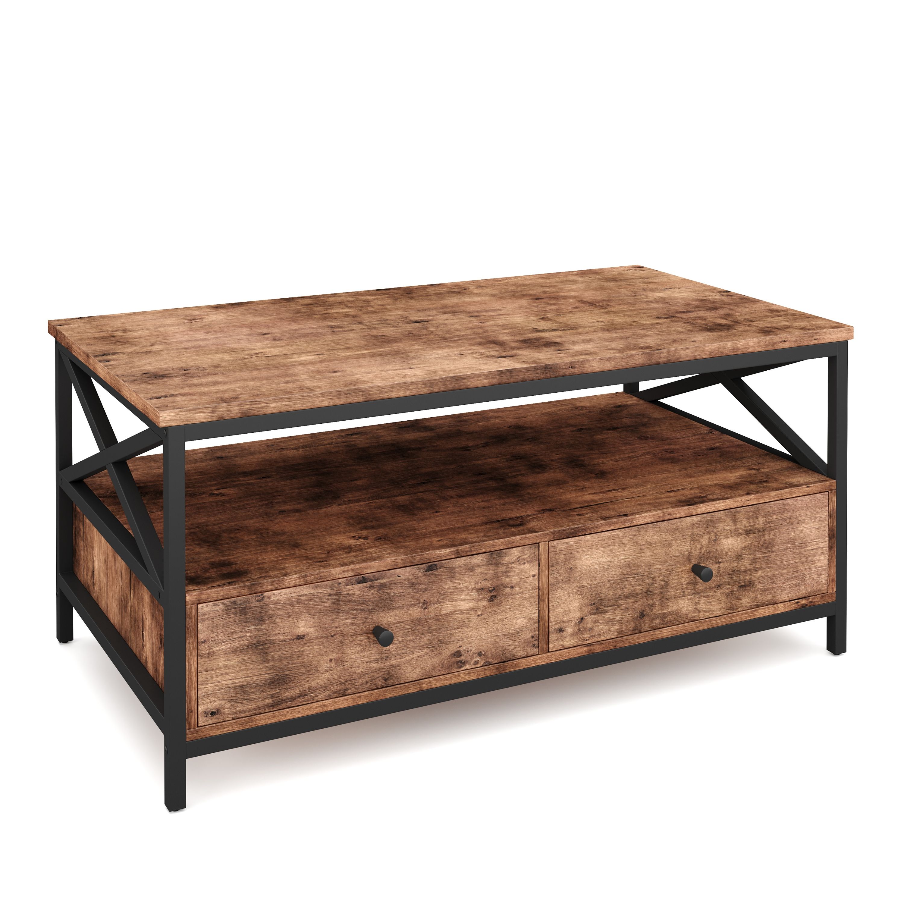 Beistelltisch Vintage BONITA mit Schubladen 100 x 55 x 45 cm