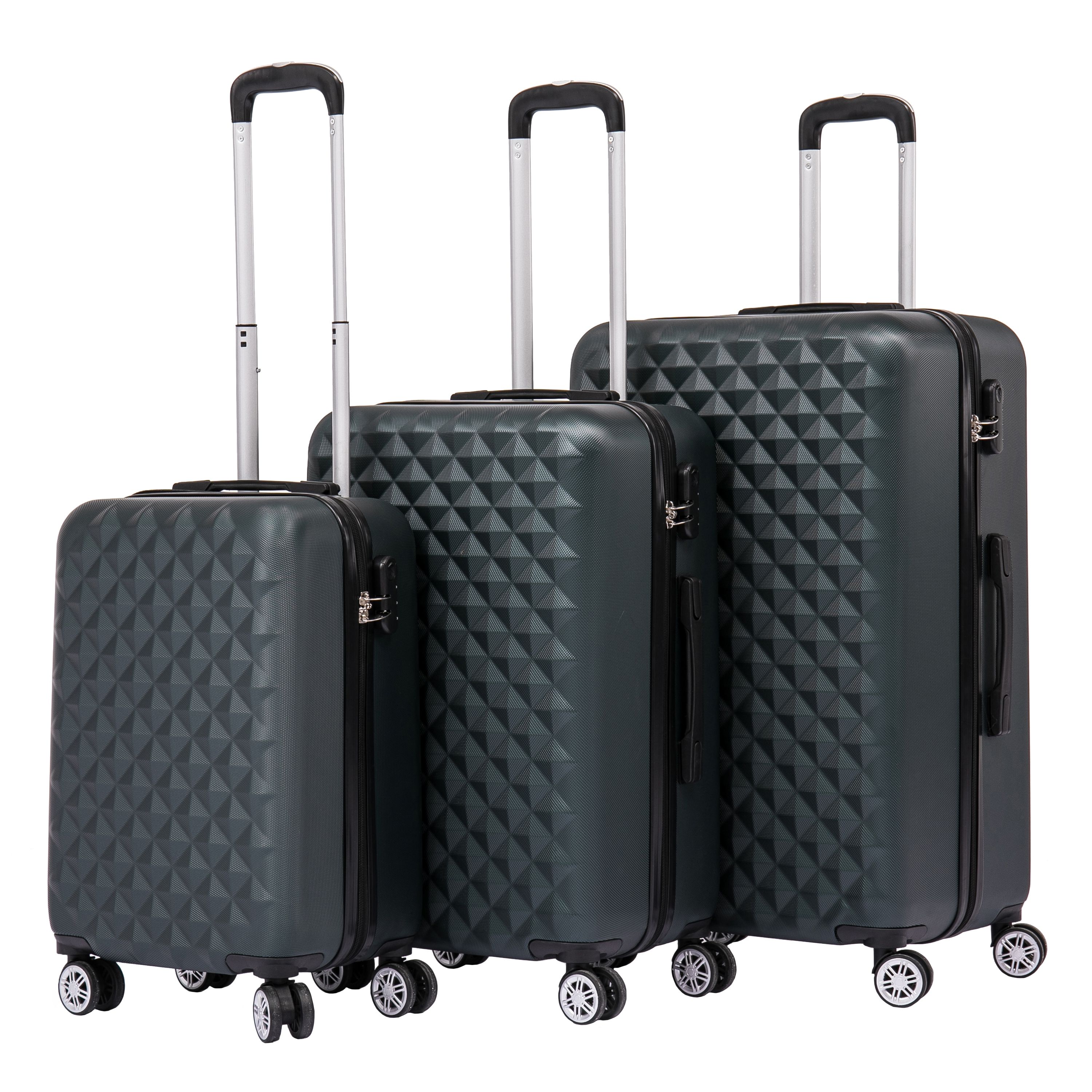 Reisekoffer Hartschalenkoffer AMY 3er Set smaragd