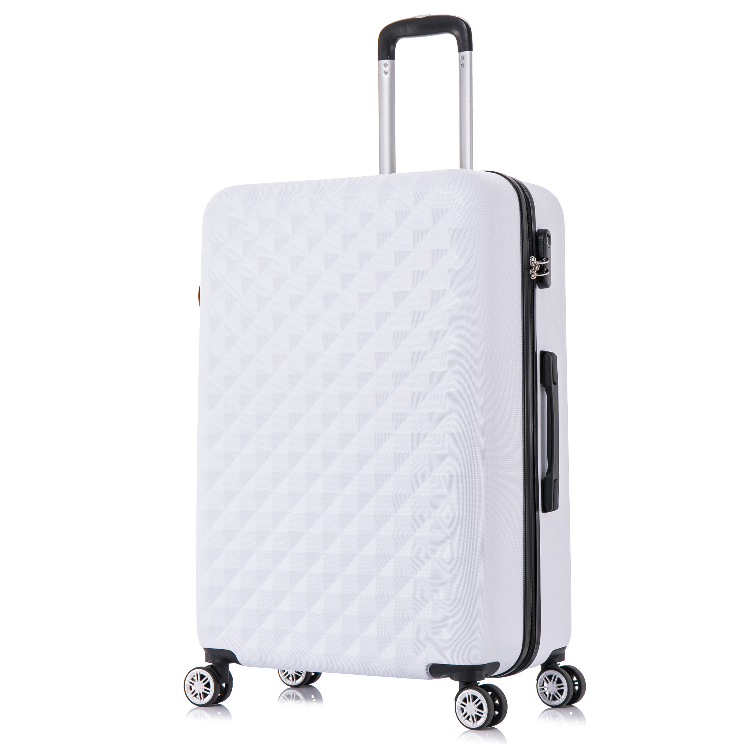 Reisekoffer Hartschalenkoffer AMY Grösse XL weiss