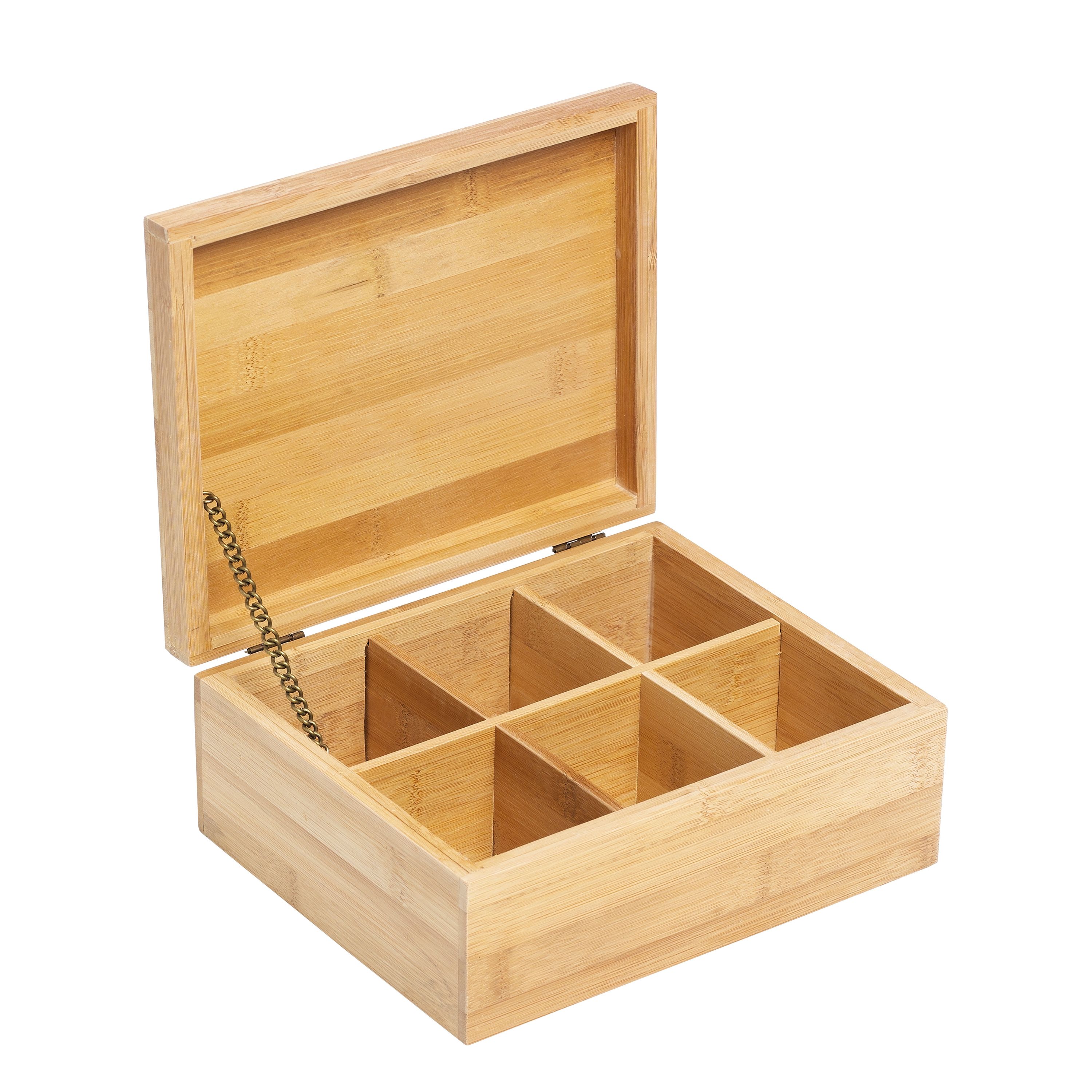 Teebox Bambus 6 Fächer