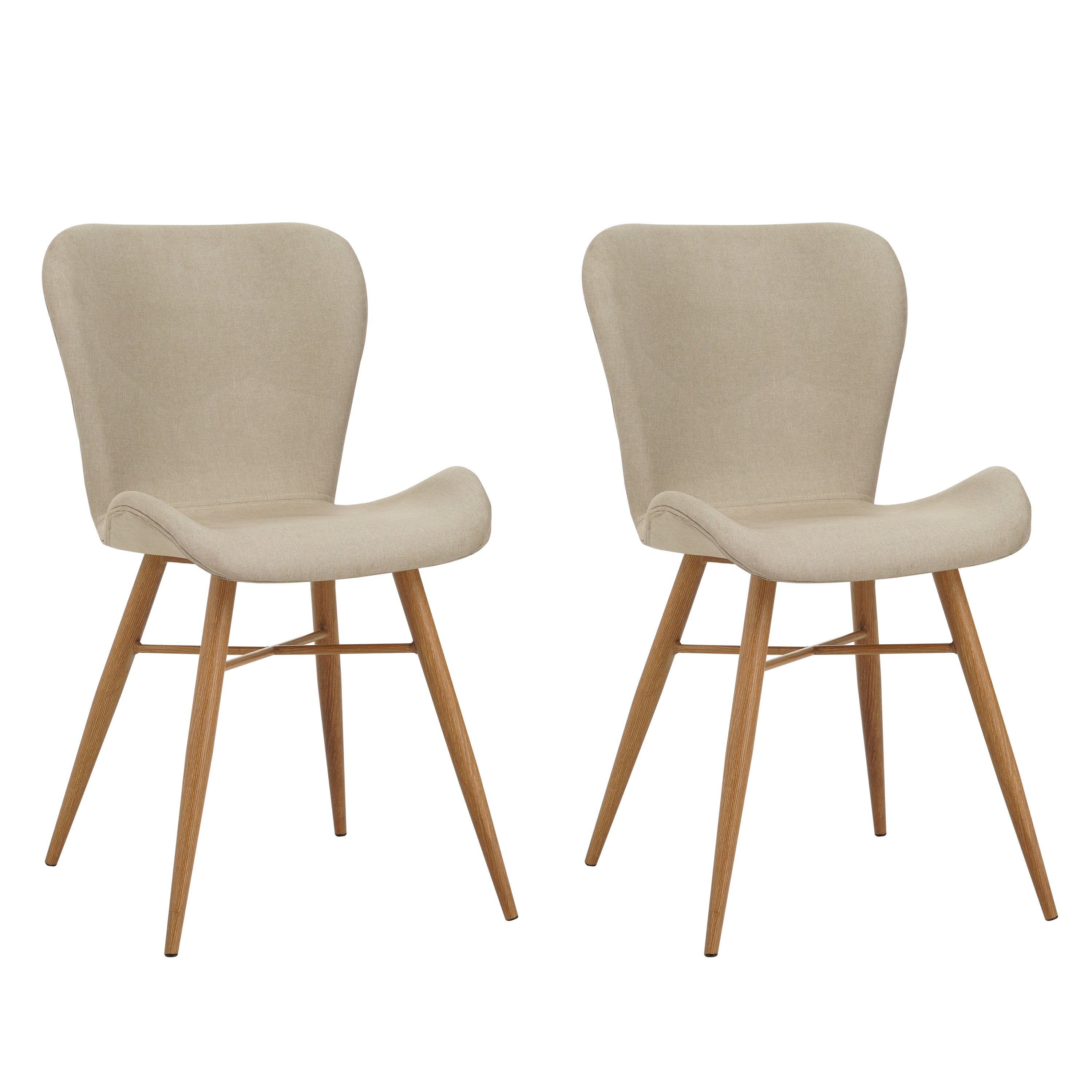 Esszimmerstuhl TONI 2er Set beige