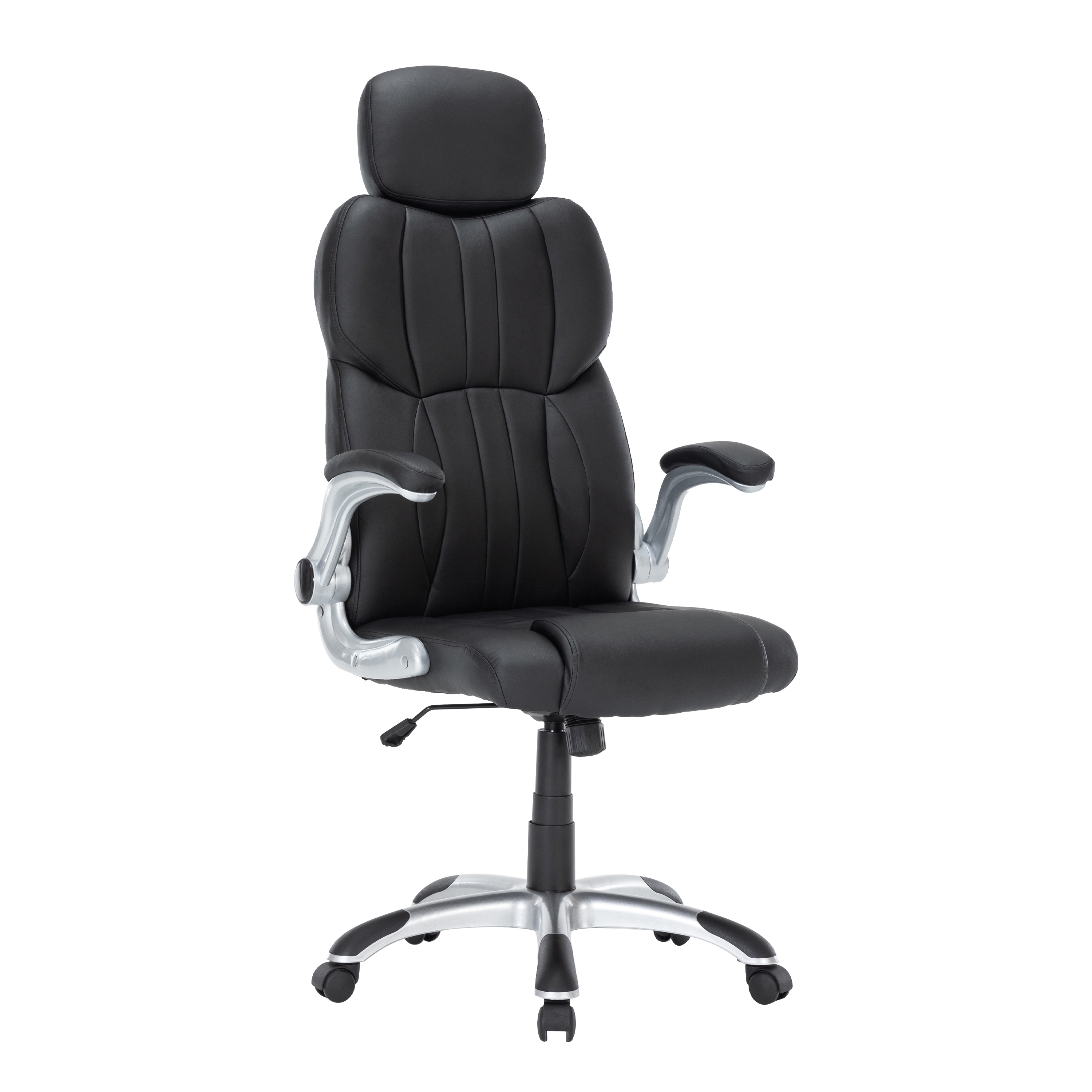 Bürostuhl Leder IMPERA schwarz