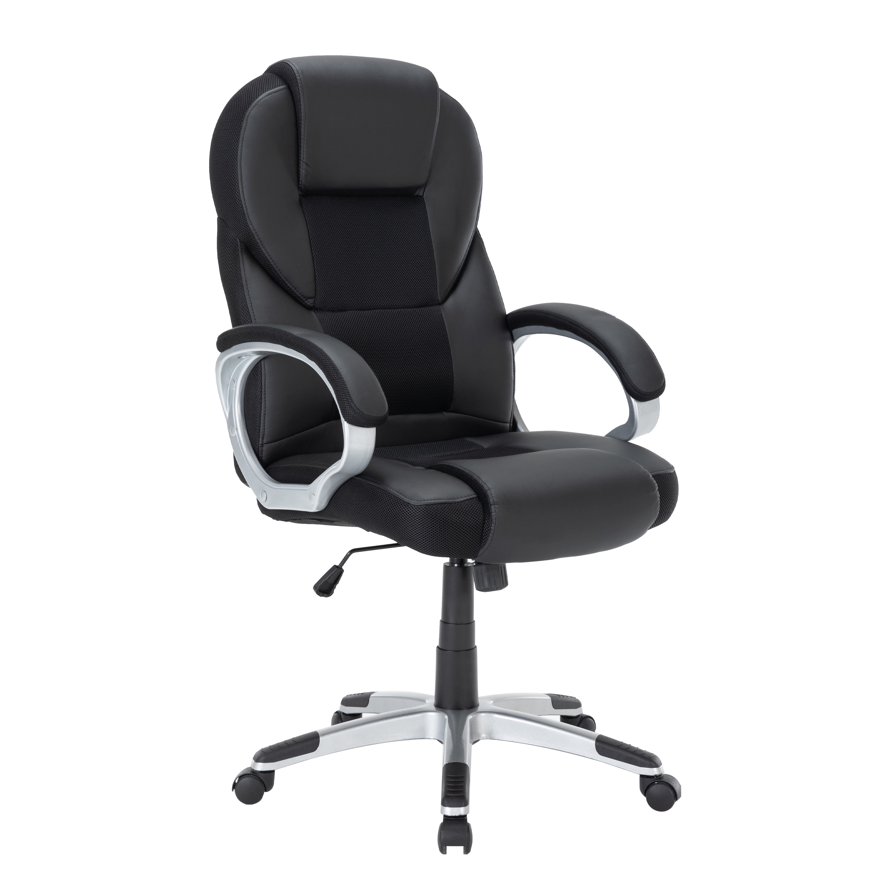 Bürostuhl Leder TIMI schwarz