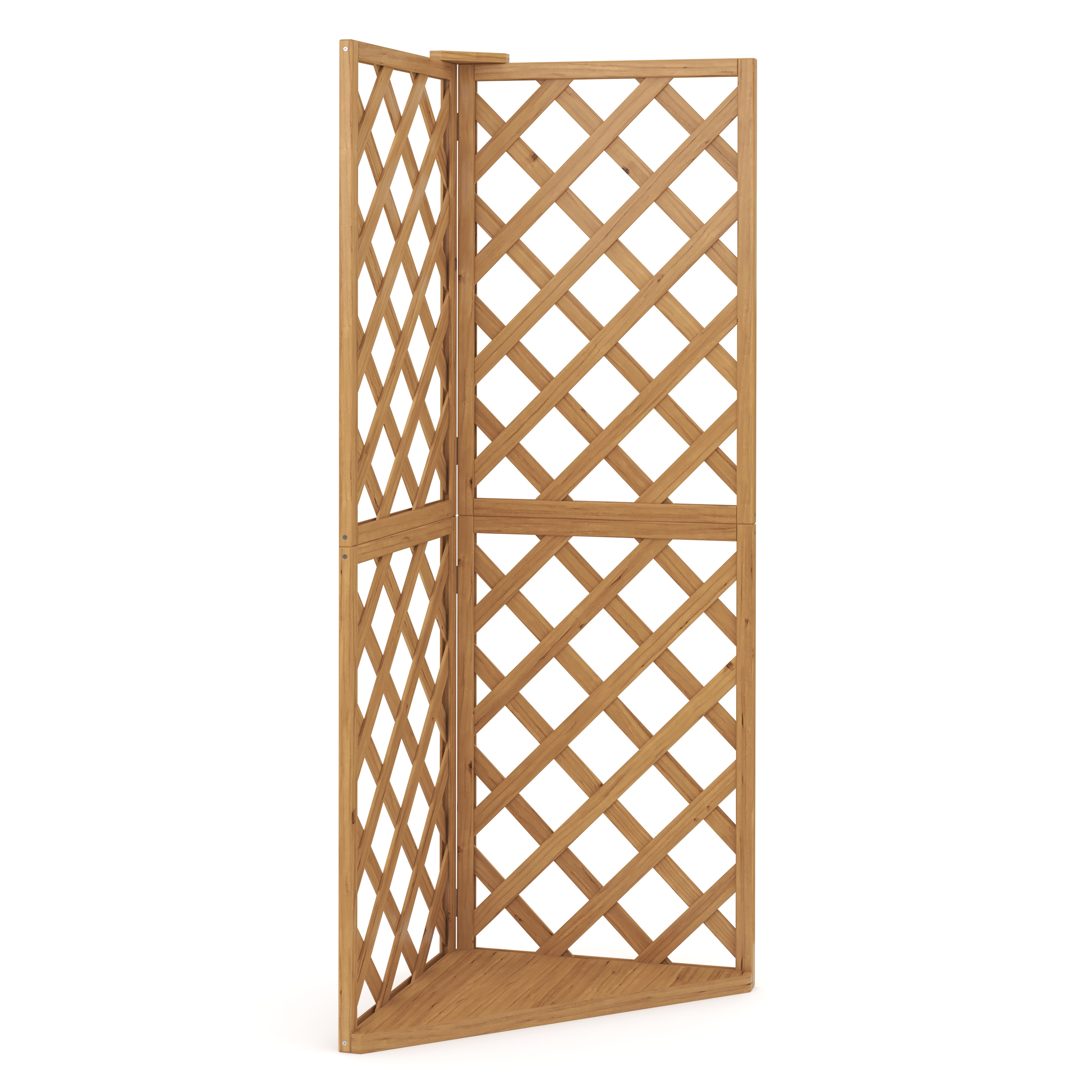 Eckspalier Rankgitter 50 x 50 x 145 cm natur