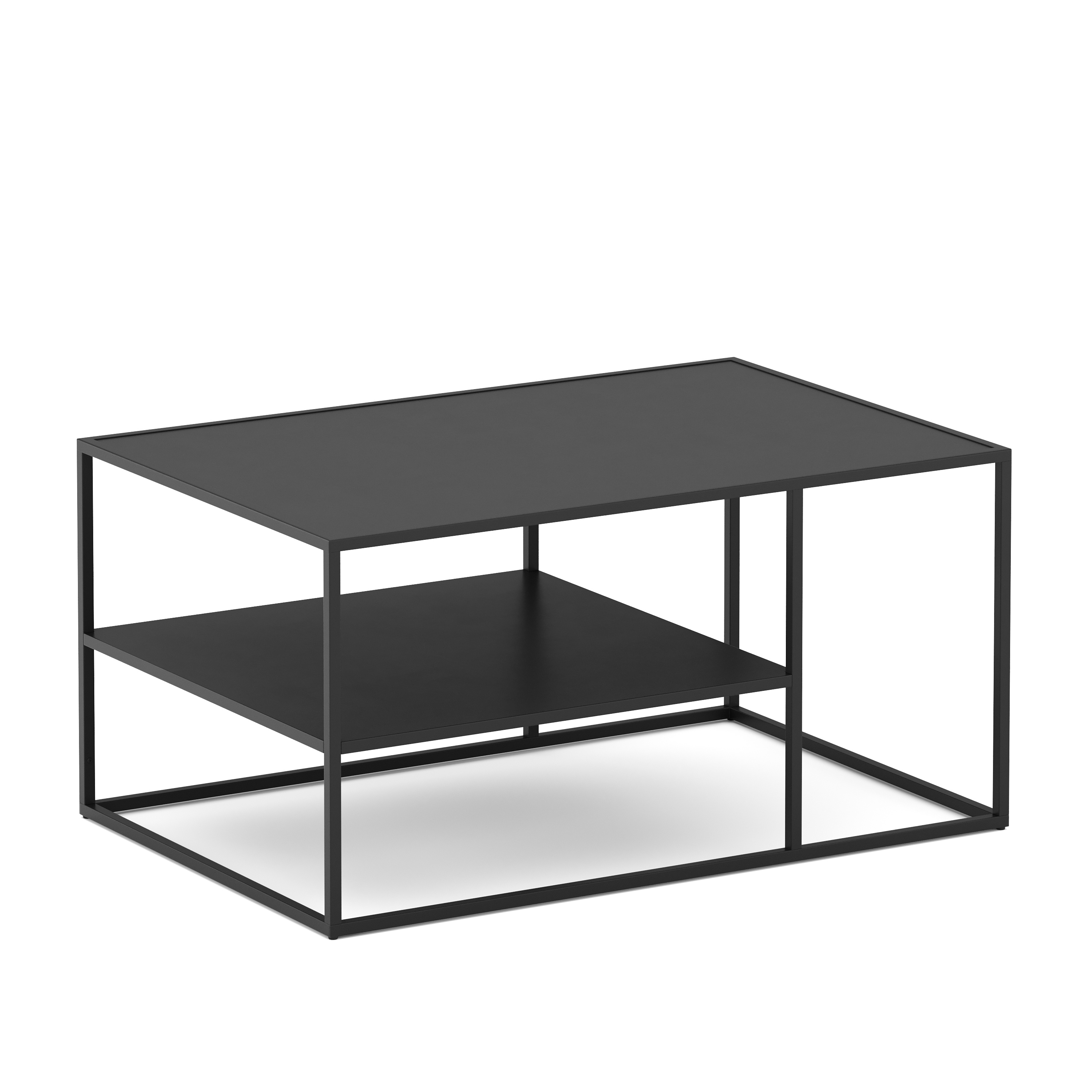 Beistelltisch Metall NITE 90 x 60 x 45 cm schwarz