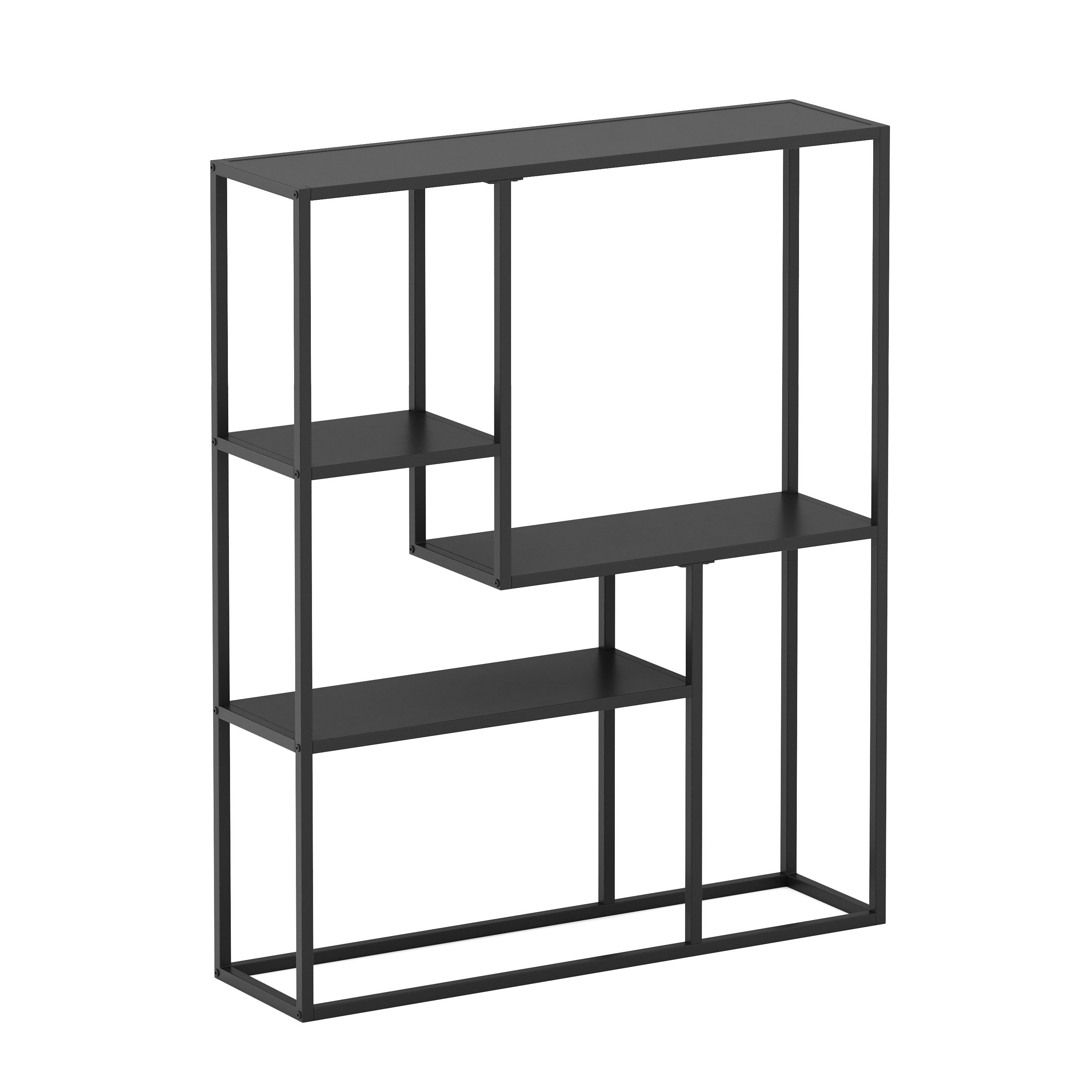 Wandregal Metall NITE 75 x 91 cm schwarz