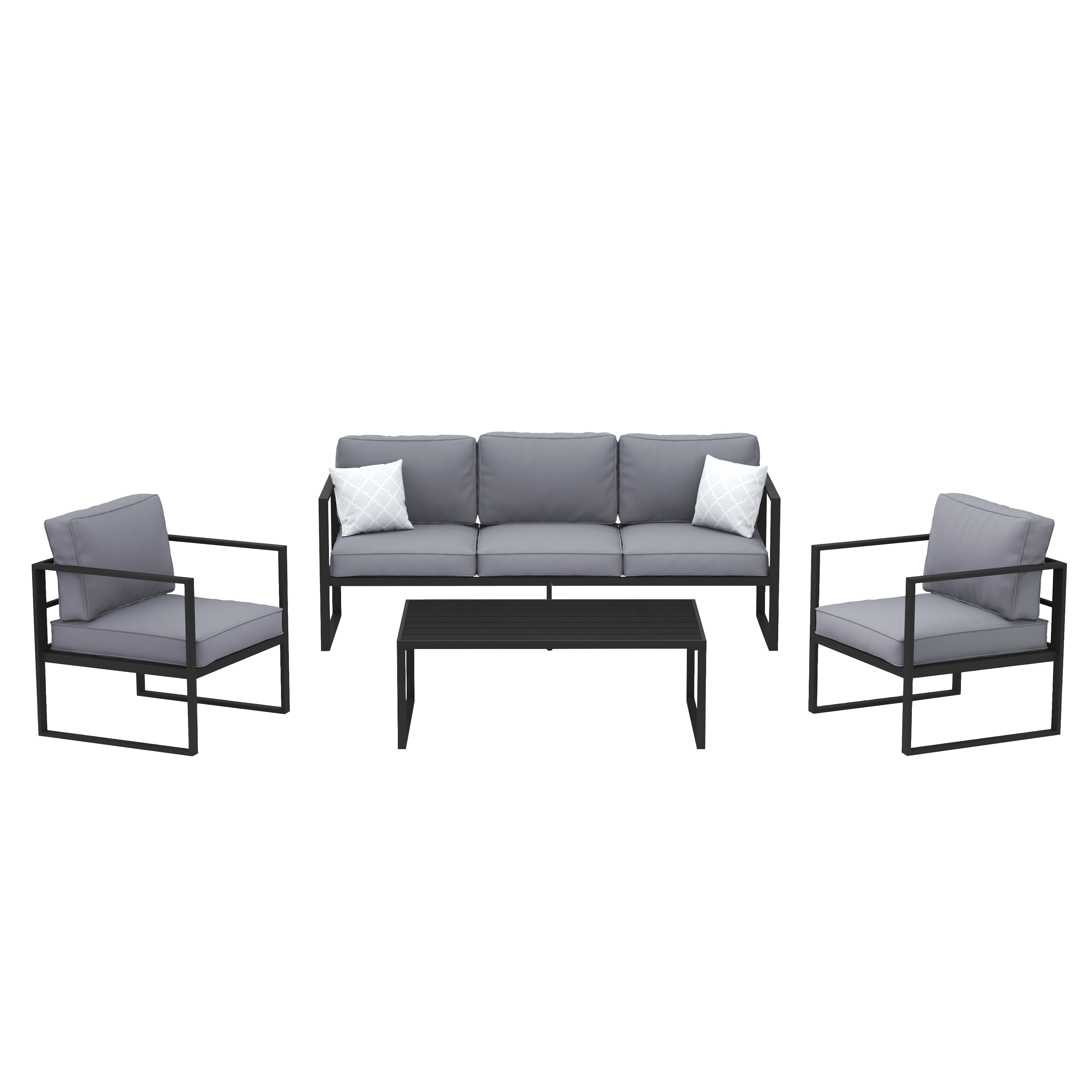 Lounge LUANDA schwarz/anthrazit