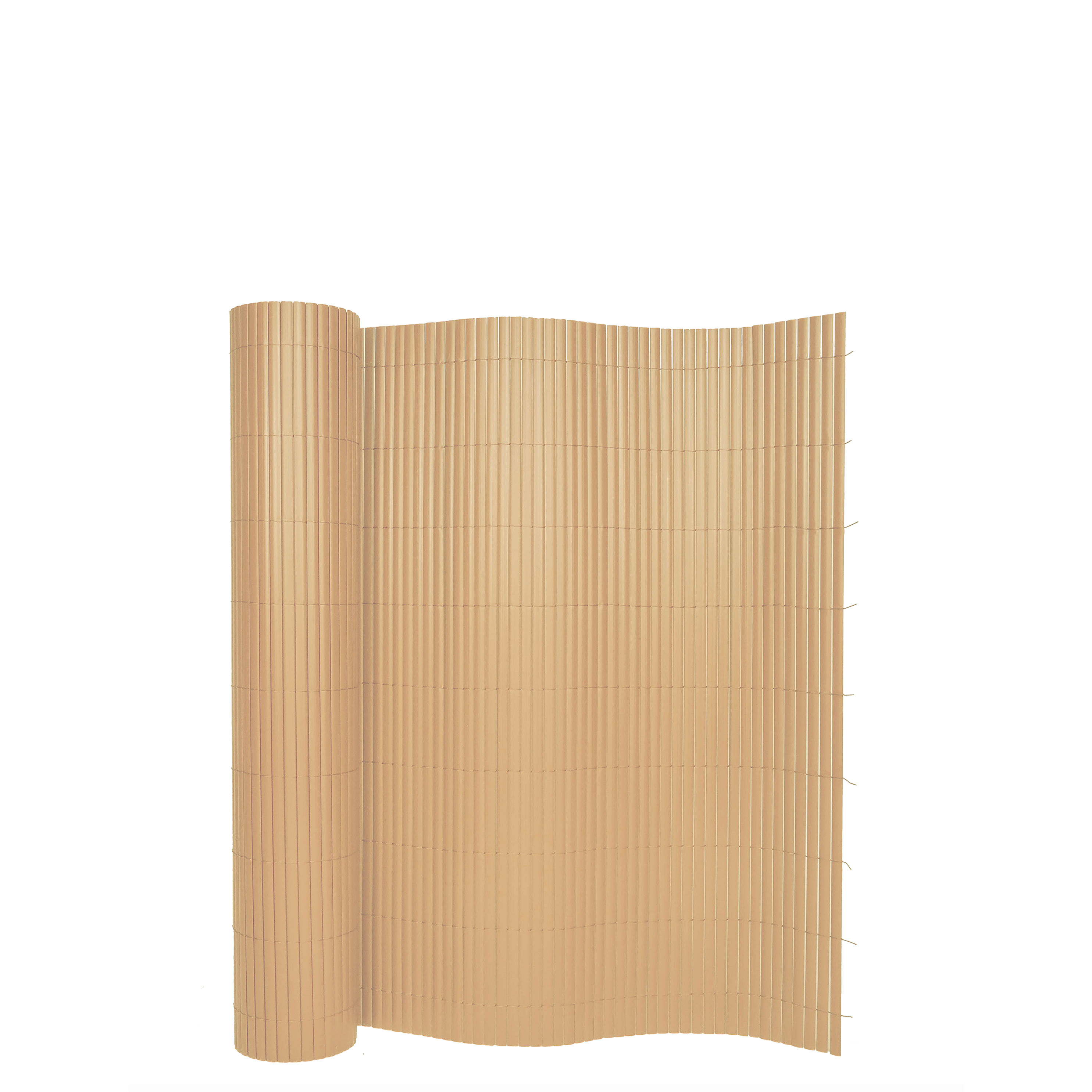 Sichtschutzmatte PVC 500 x 100 cm Bambusoptik