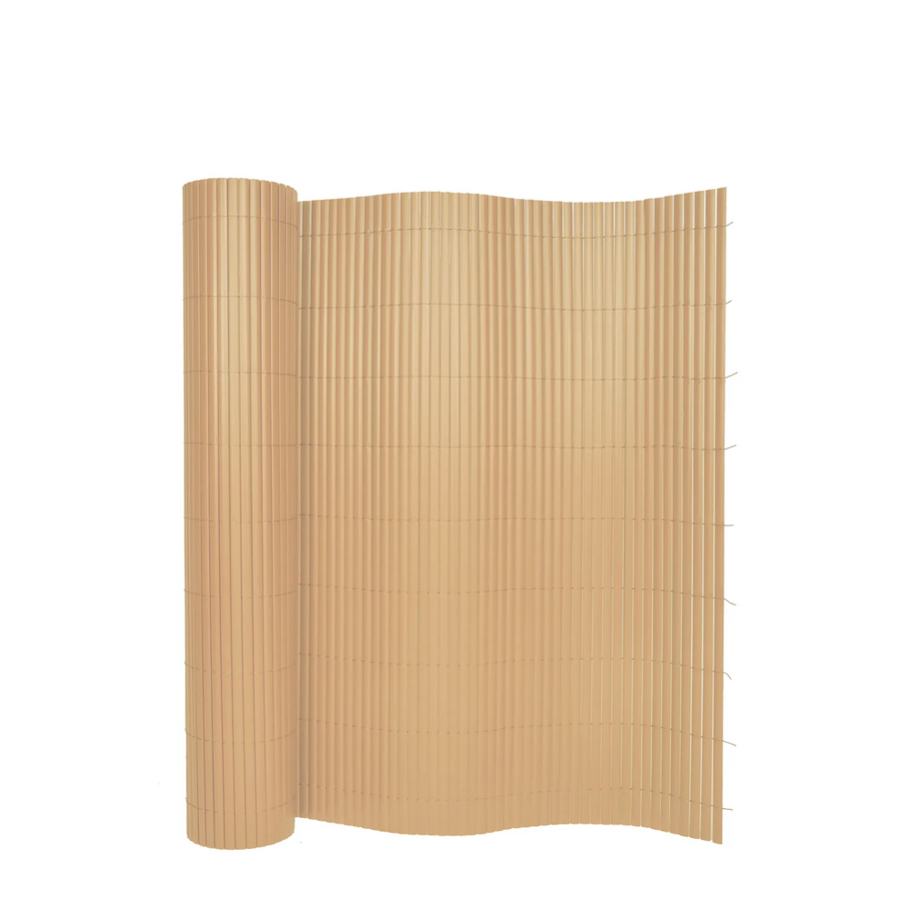 Sichtschutzmatte PVC 500 x 140 cm Bambusoptik