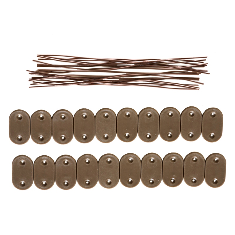 Sichtschutzmatte PVC Befestigungs-Kit 100 Stk. braun