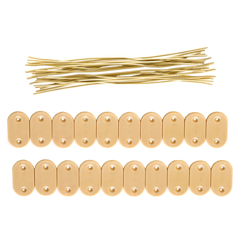 Sichtschutzmatte PVC Befestigungs-Kit 100 Stk. Bambusoptik
