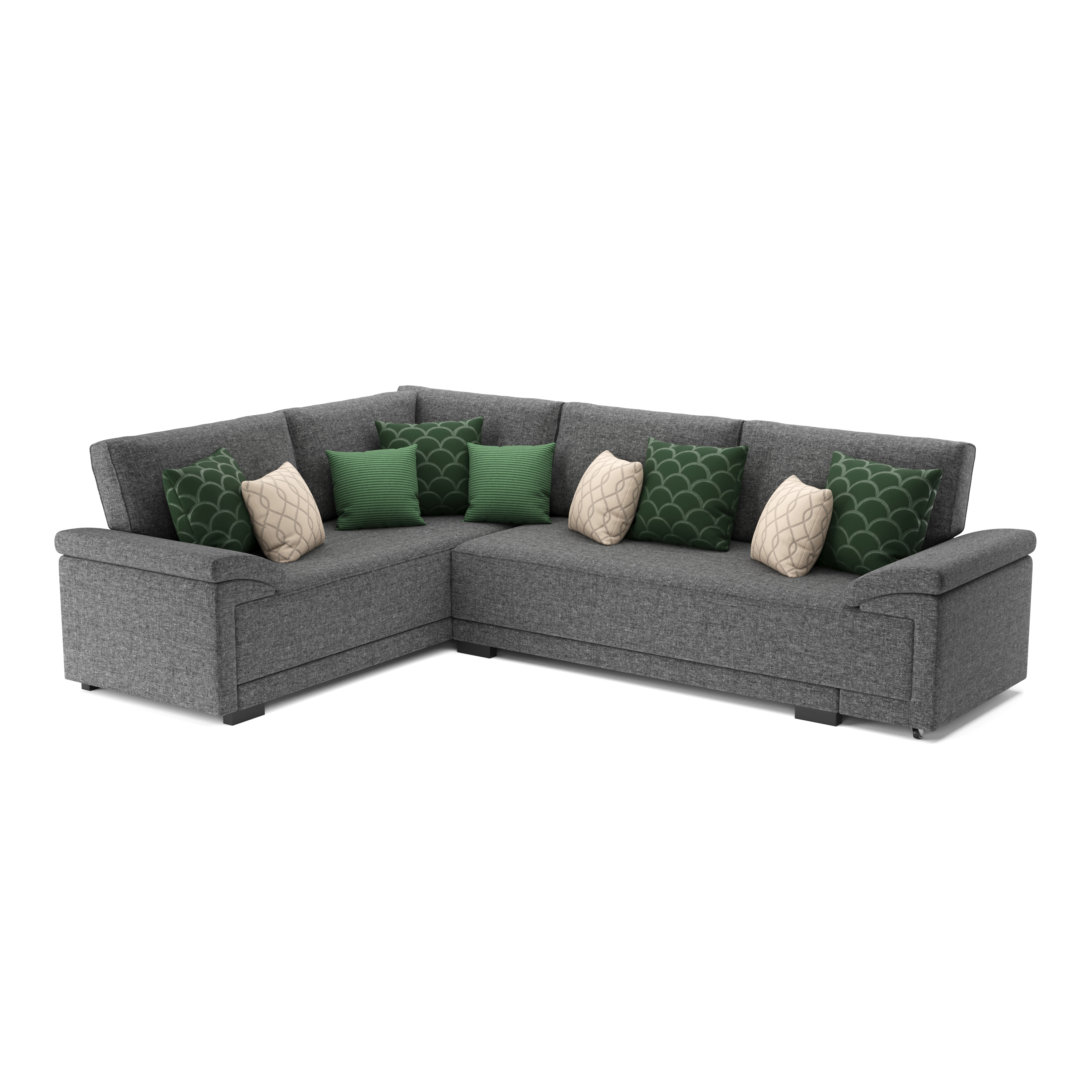 Ecksofa mit Schlaffunktion LYNN links anthrazit
