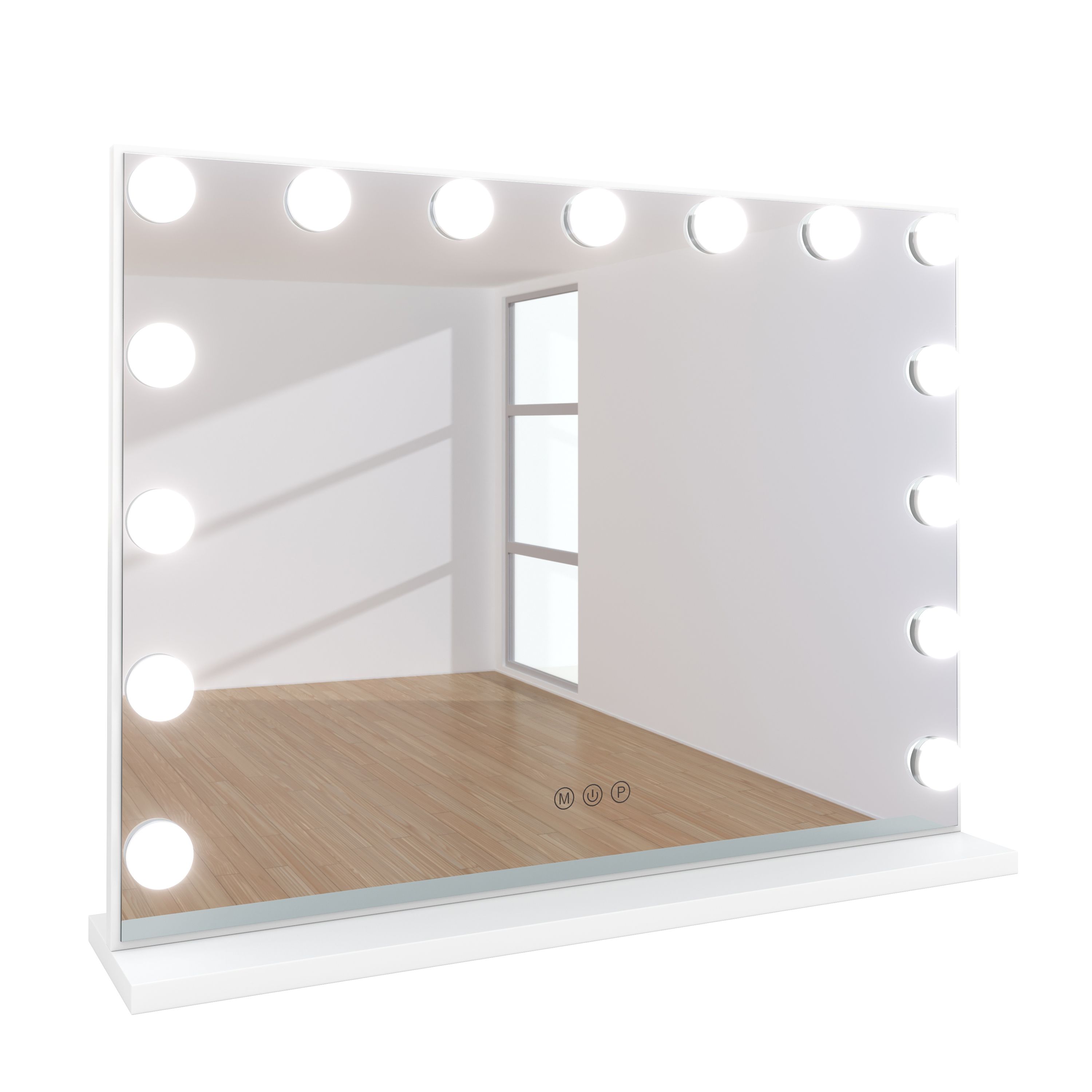 LED Spiegel EMMI 58 x 12 x 45 cm weiss