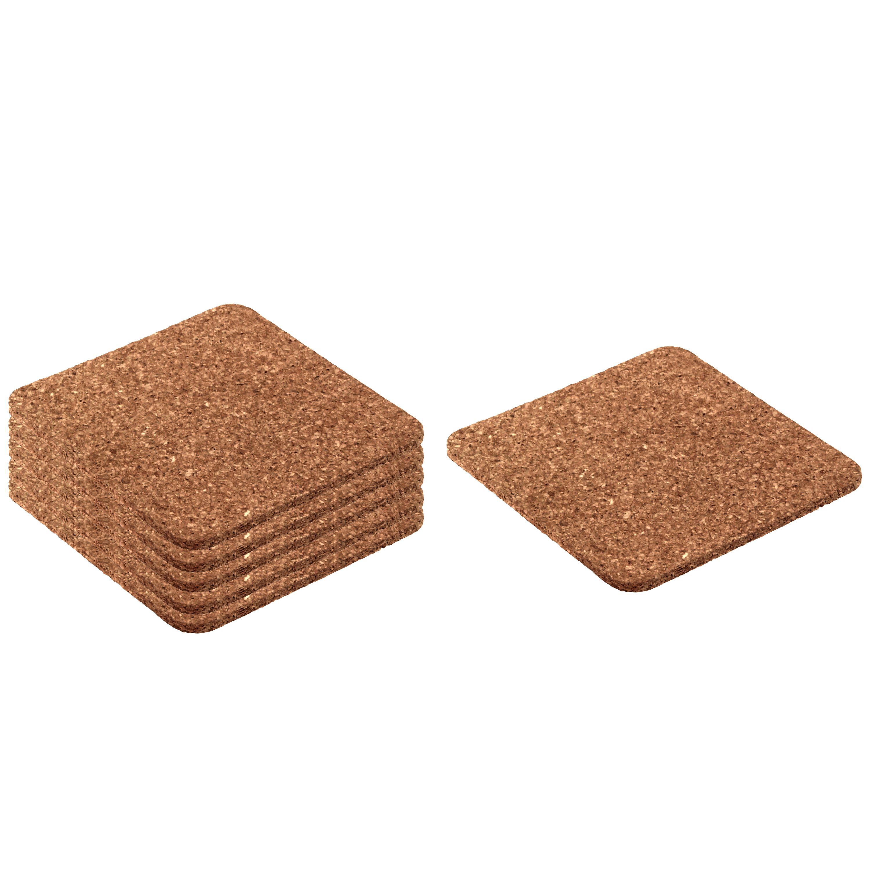 Glasuntersetzer Kork 6er Set