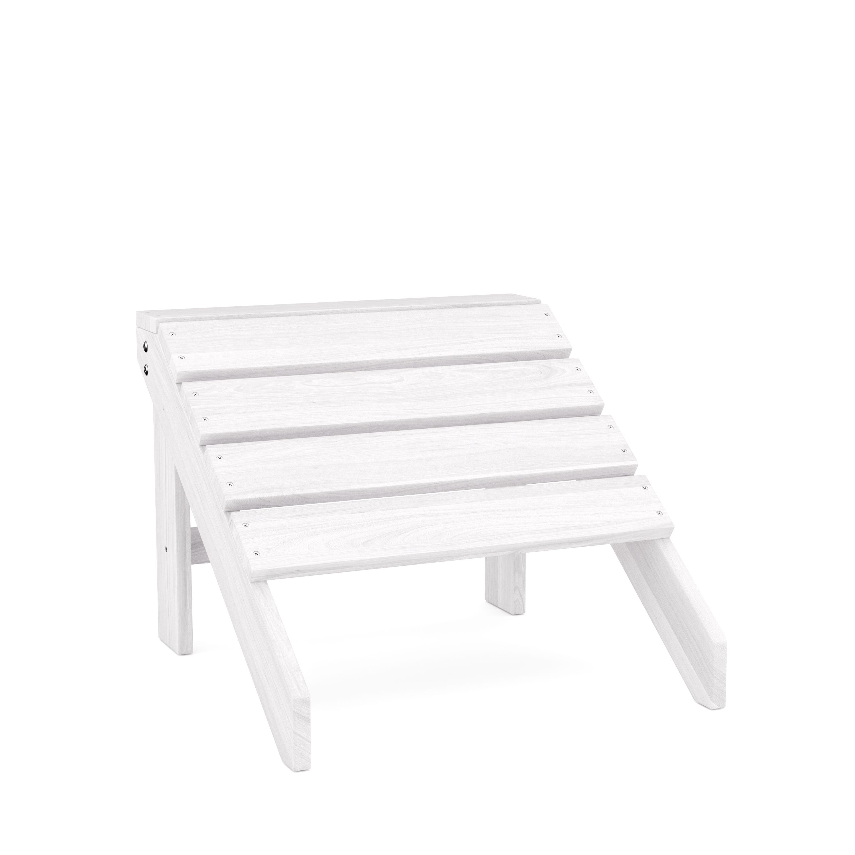 Schemel Holz ADIRONDACK weiss