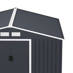 Gerätehaus 277 x 195 x 193 cm anthrazit Dach