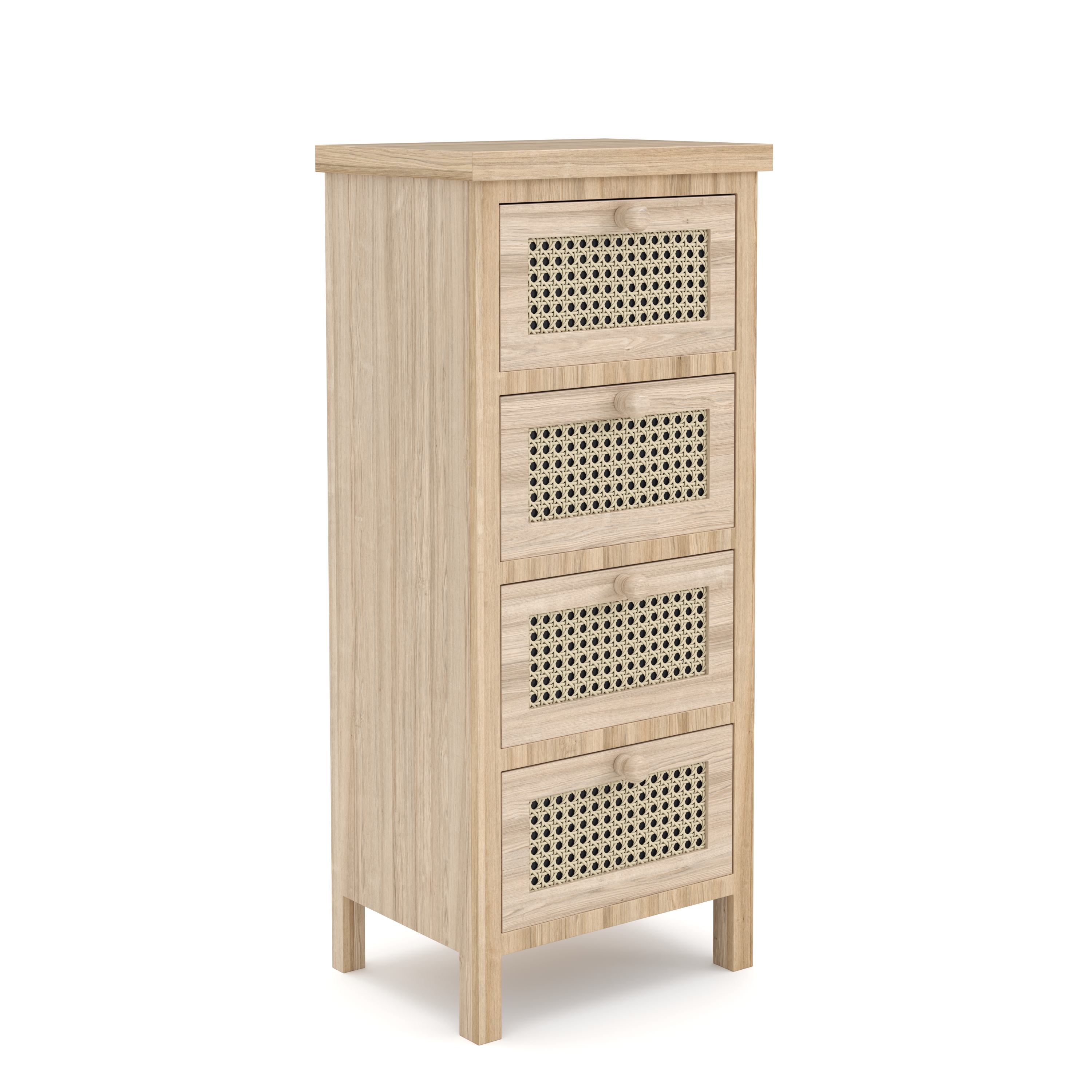 Kommode ALDO 4 Schubladen 34 x 78 cm natur