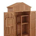 Gerätehaus Holz 100 x 40 x 200 cm Nahaufnahme seitlich