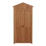 Gerätehaus Holz 100 x 40 x 200 cm Frontalansicht