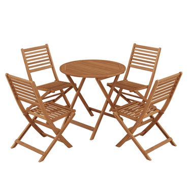 Gartenmöbel Set Holz AOSTA 5-teilig
