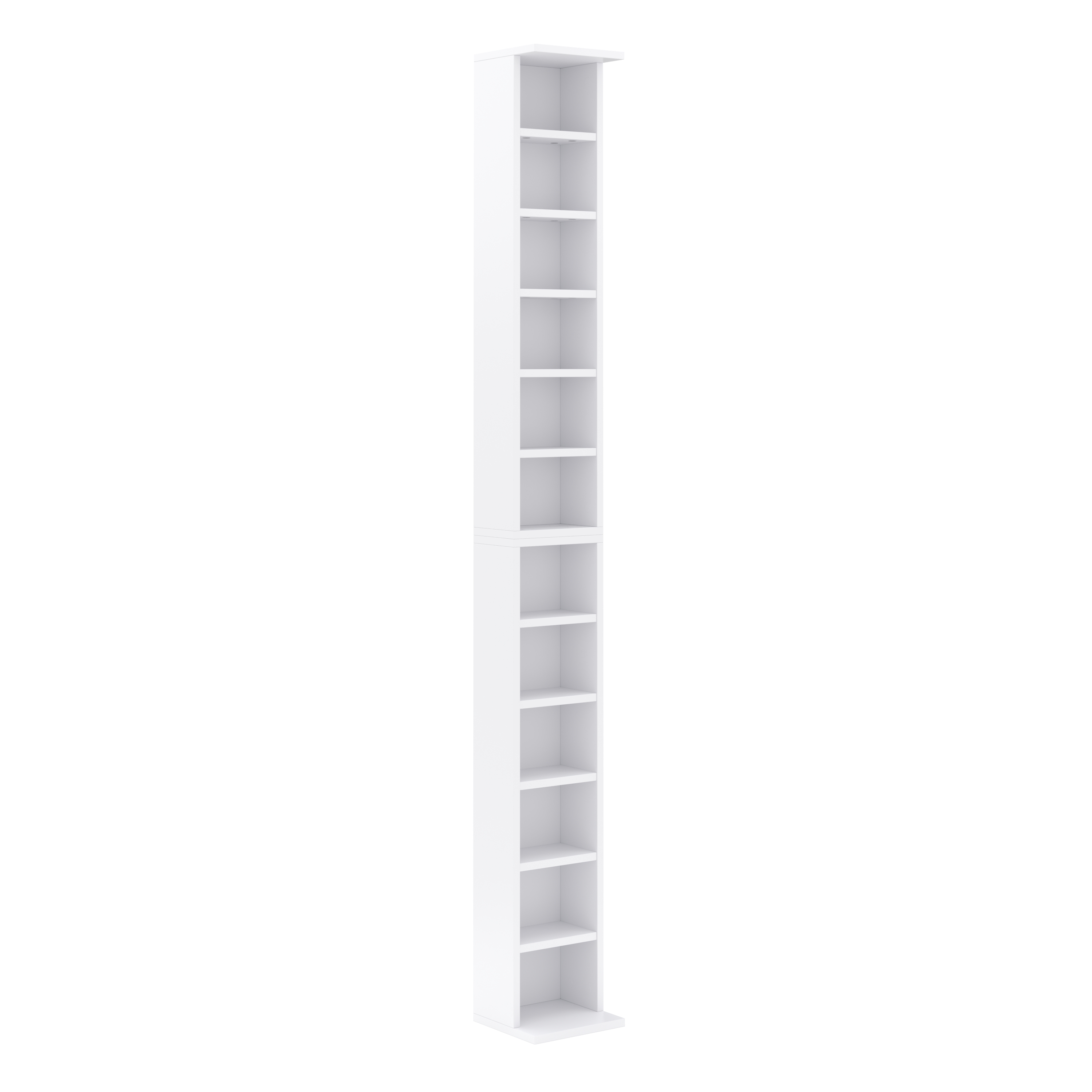 Bücherregal LIBERTY 21 x 184 cm weiss