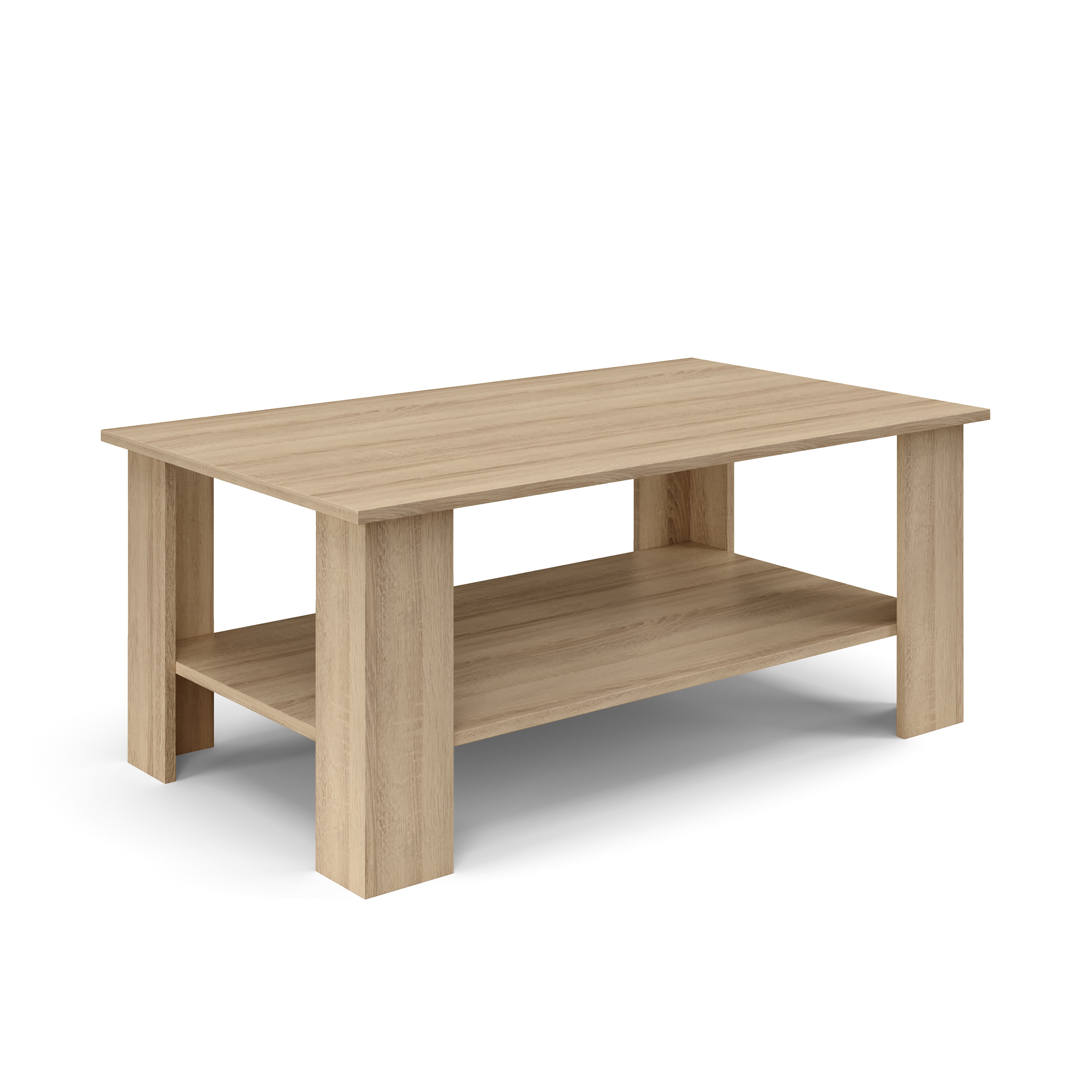 Beistelltisch ZUMMER 100 x 60 x 42 cm hellbraun