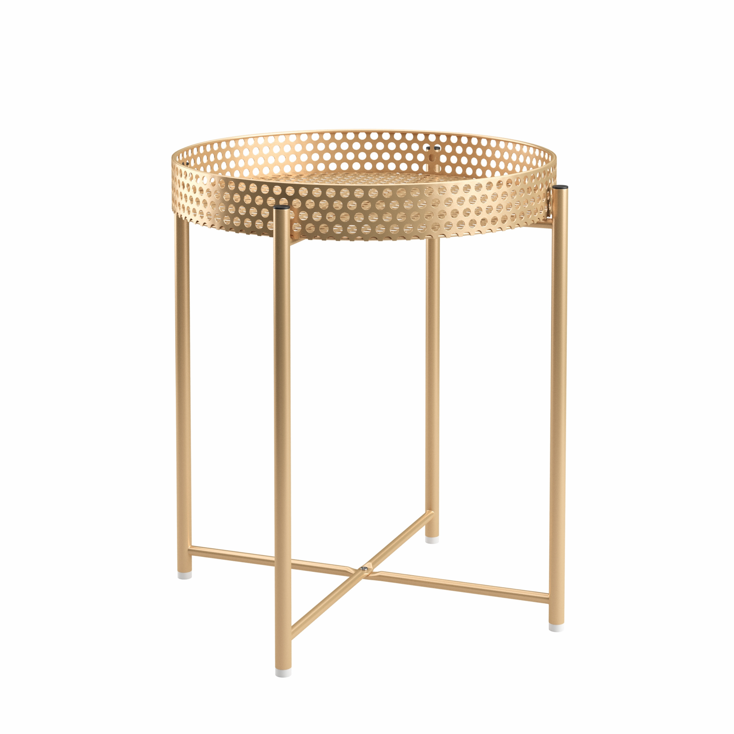 Beistelltisch RIMMA rund 43 x 47 cm gold