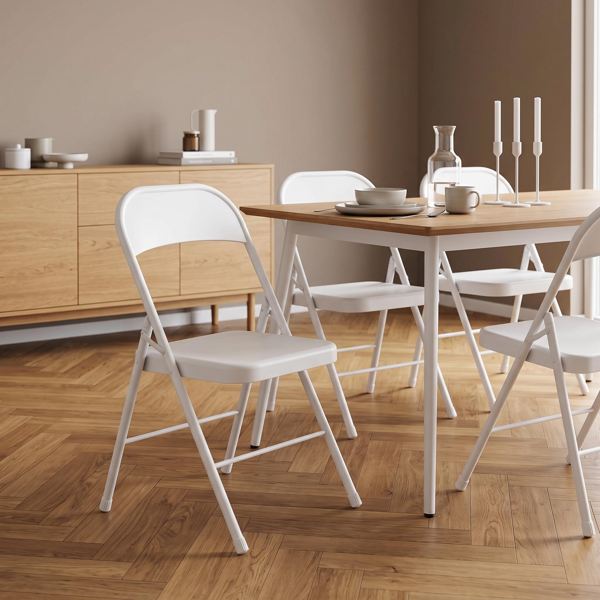 Klappstuhl LIST 4er Set weiss