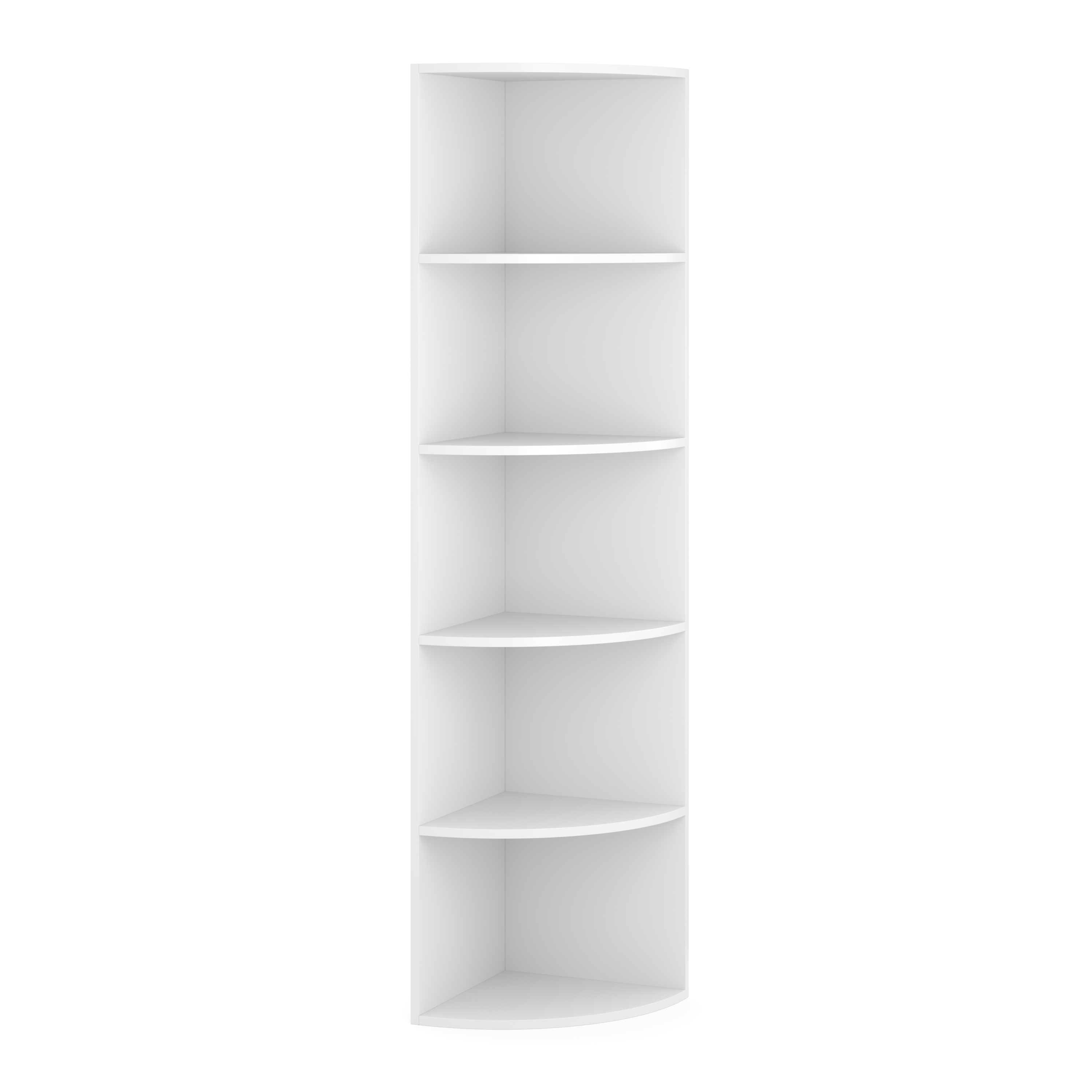 Eckregal mit 6 Ebenen MARKUS 40 x 180 cm weiss