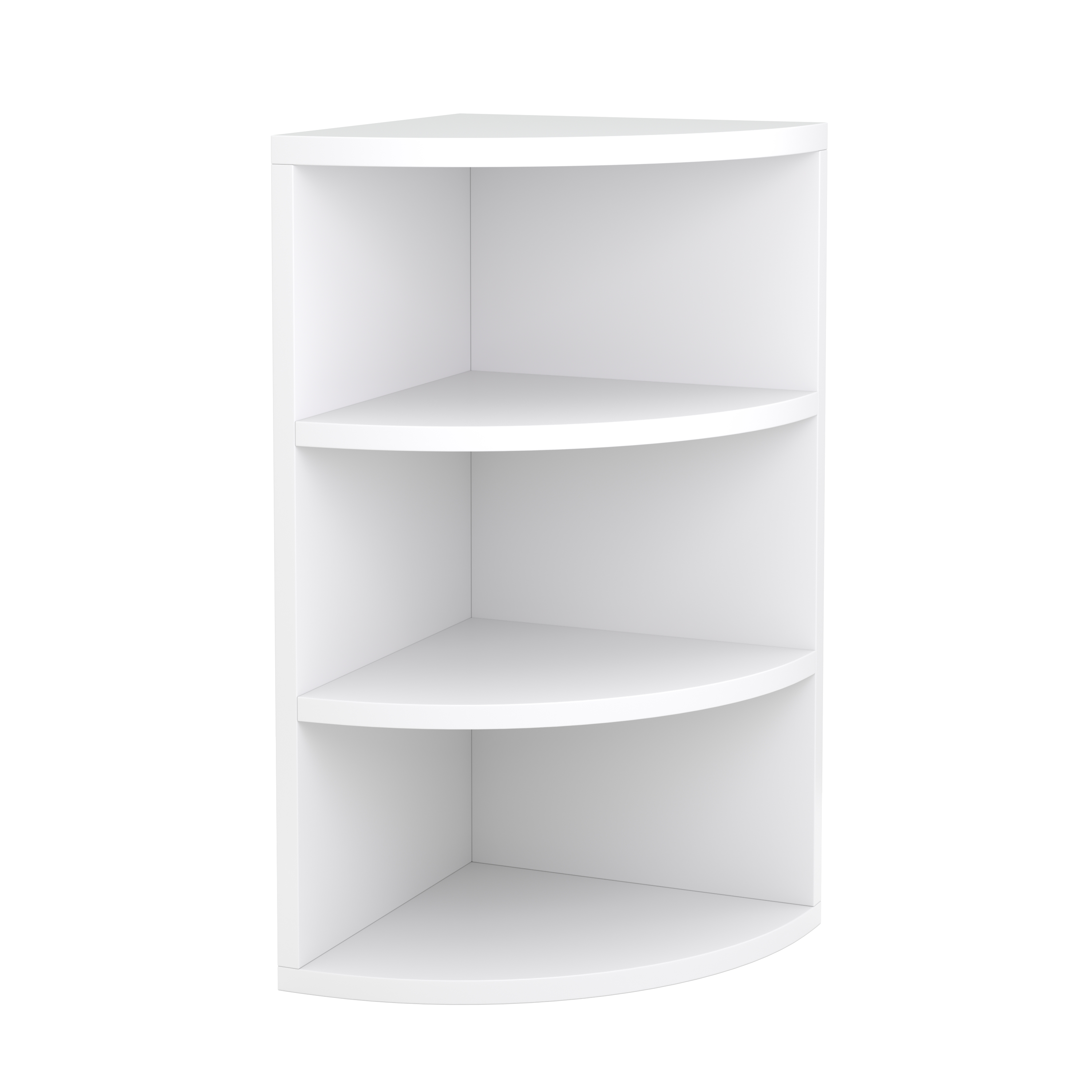 Eckregal mit 4 Ebenen MARKUS 30 x 60 cm weiss