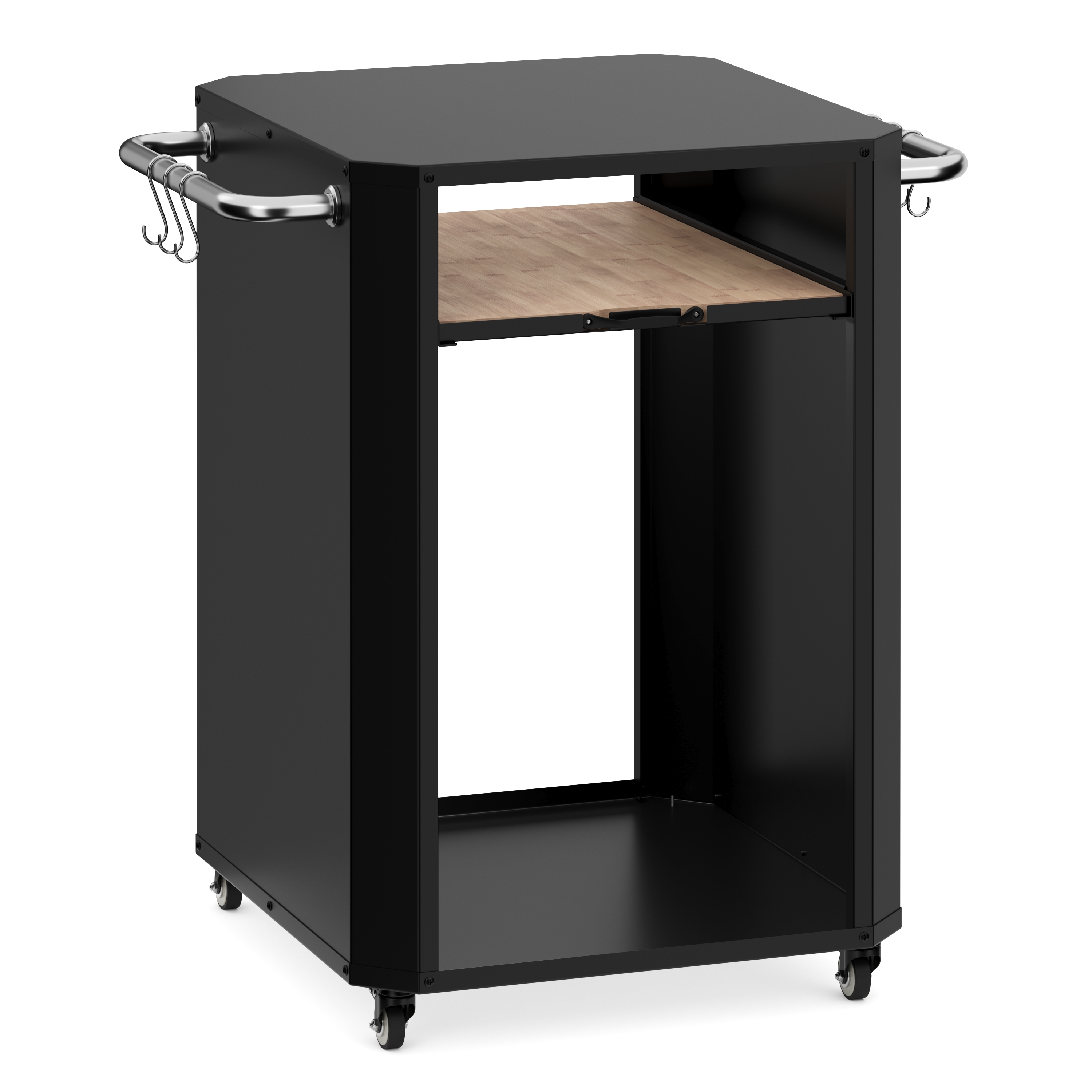 Grill Beistelltisch 60 x 85 x 82 cm schwarz
