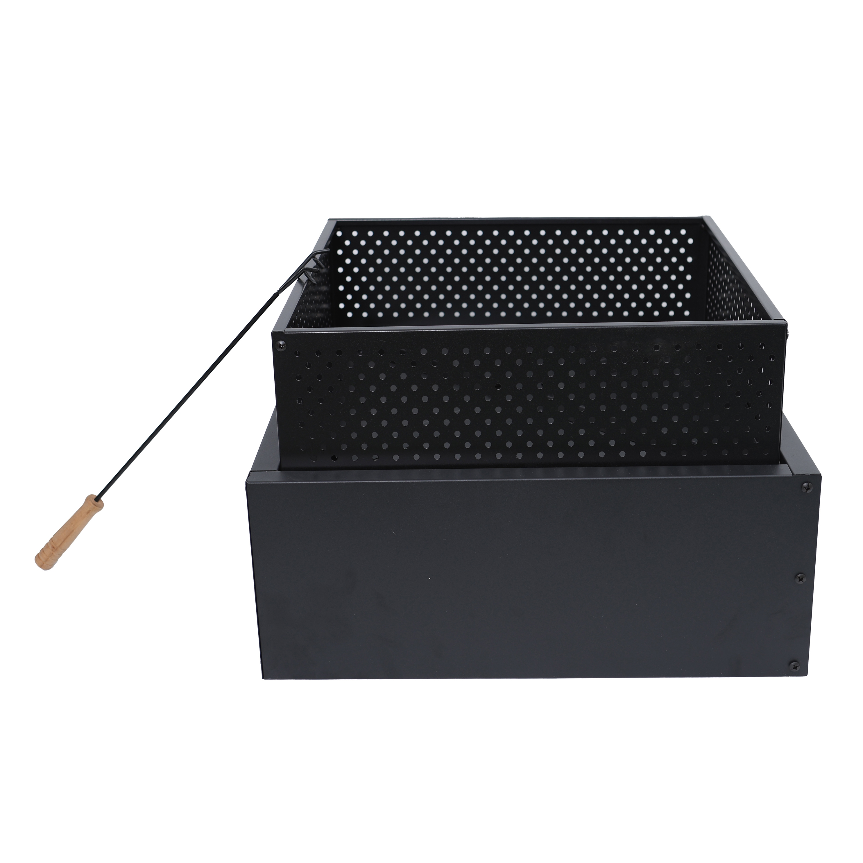 Feuerschale eckig 55 x 55 x 22 cm