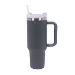 Thermo mug with straw 1.1L grey