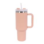 Thermo mug with straw 1.1L pink
