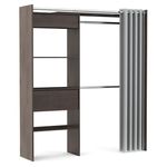 Wardrobe closet GUEST 167 x 177 cm brown