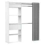 Wardrobe closet GUEST 167 x 177 cm white