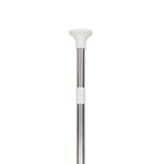 Eckregal Duschablage 120-320 cm weiss Nahaufnahme Stange oben
