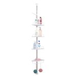 Eckregal Duschablage 120-320 cm weiss Anzeigebild
