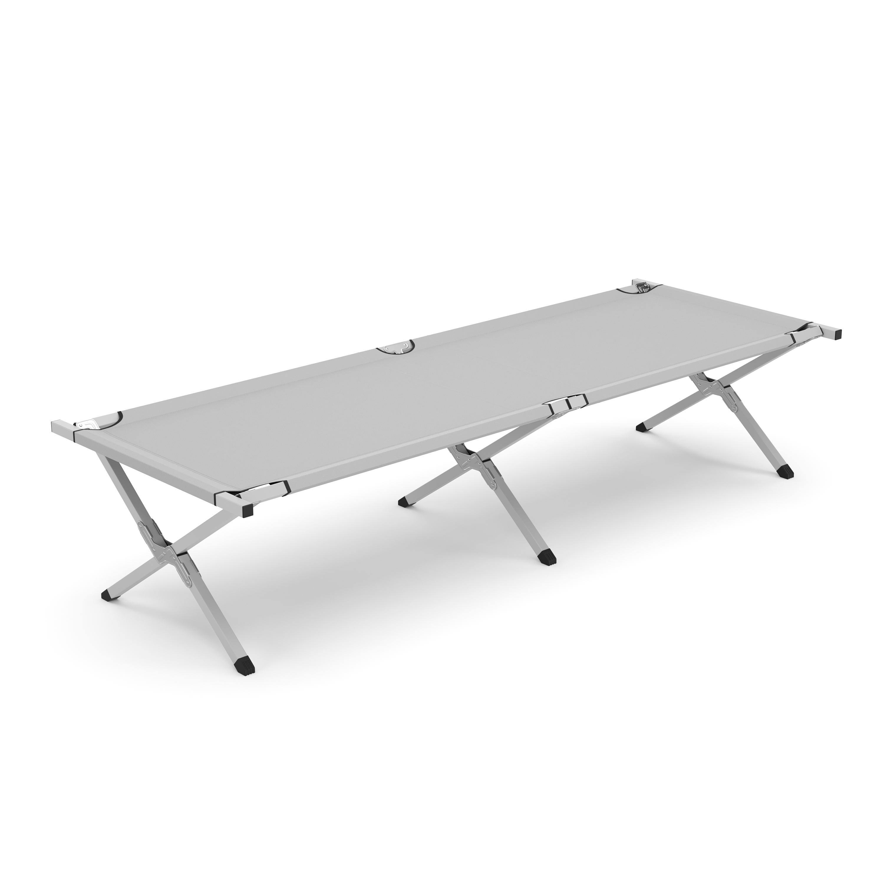 Campingbett klappbar EMERY 190 x 63 x 42 cm grau