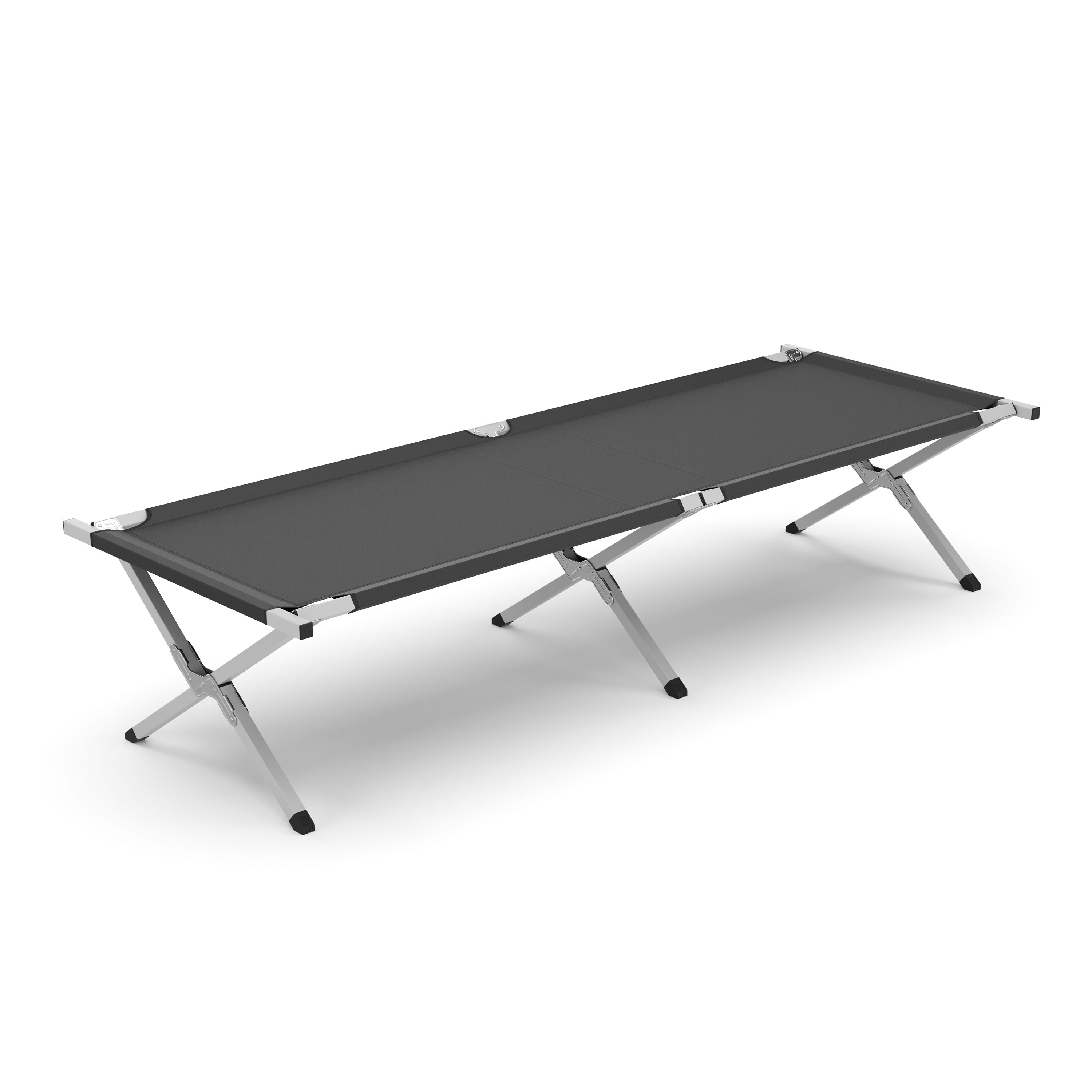 Campingbett klappbar EMERY 190 x 63 x 42 cm anthrazit