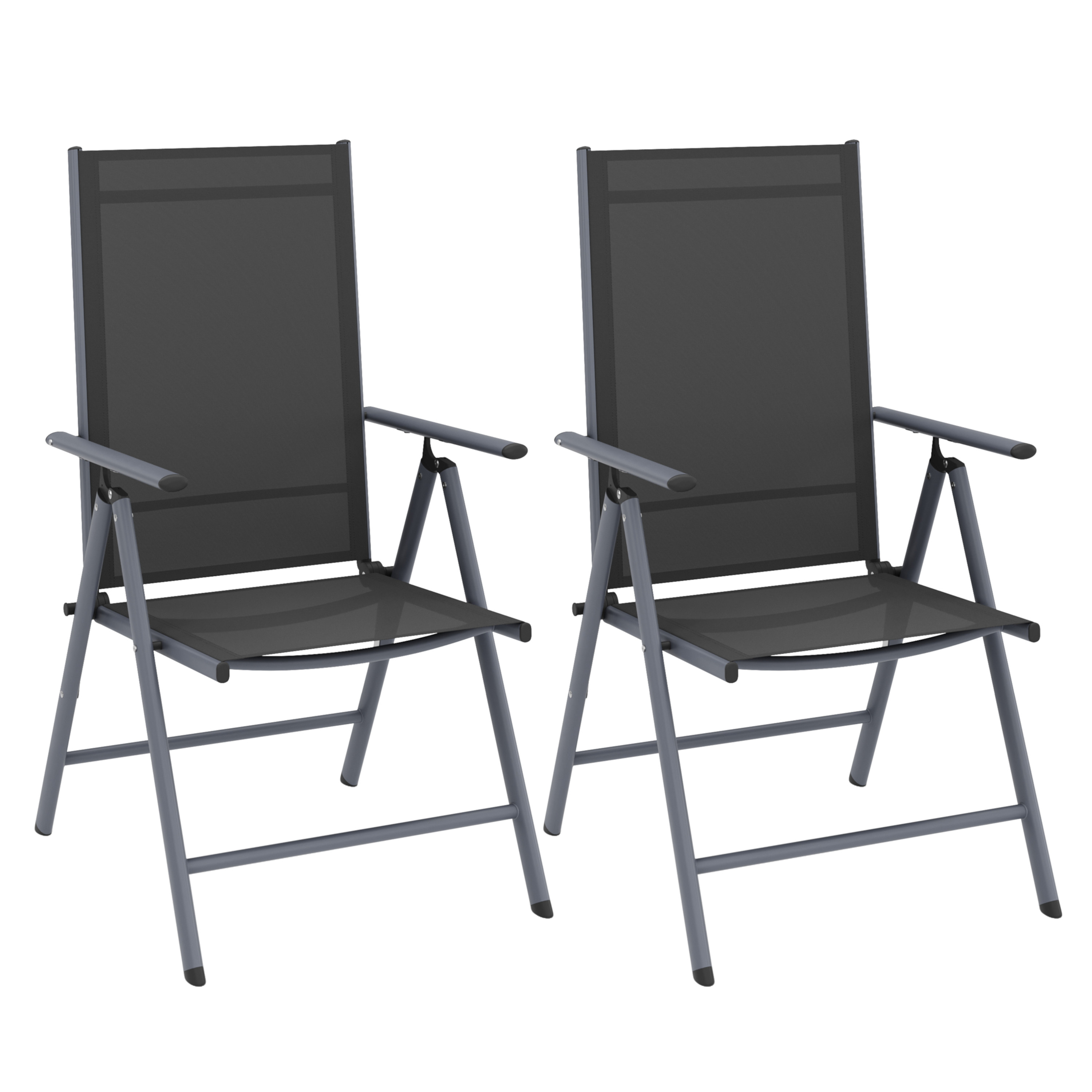 Gartenstuhl EVA 2er Set anthrazit